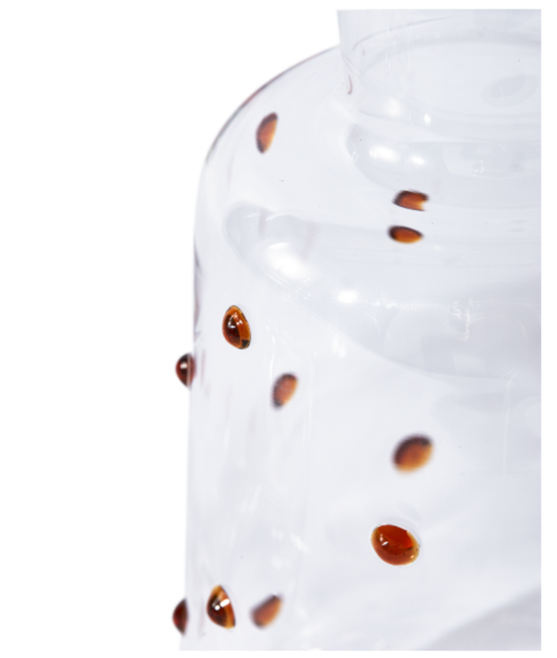 NOB FAT brown glass carafe