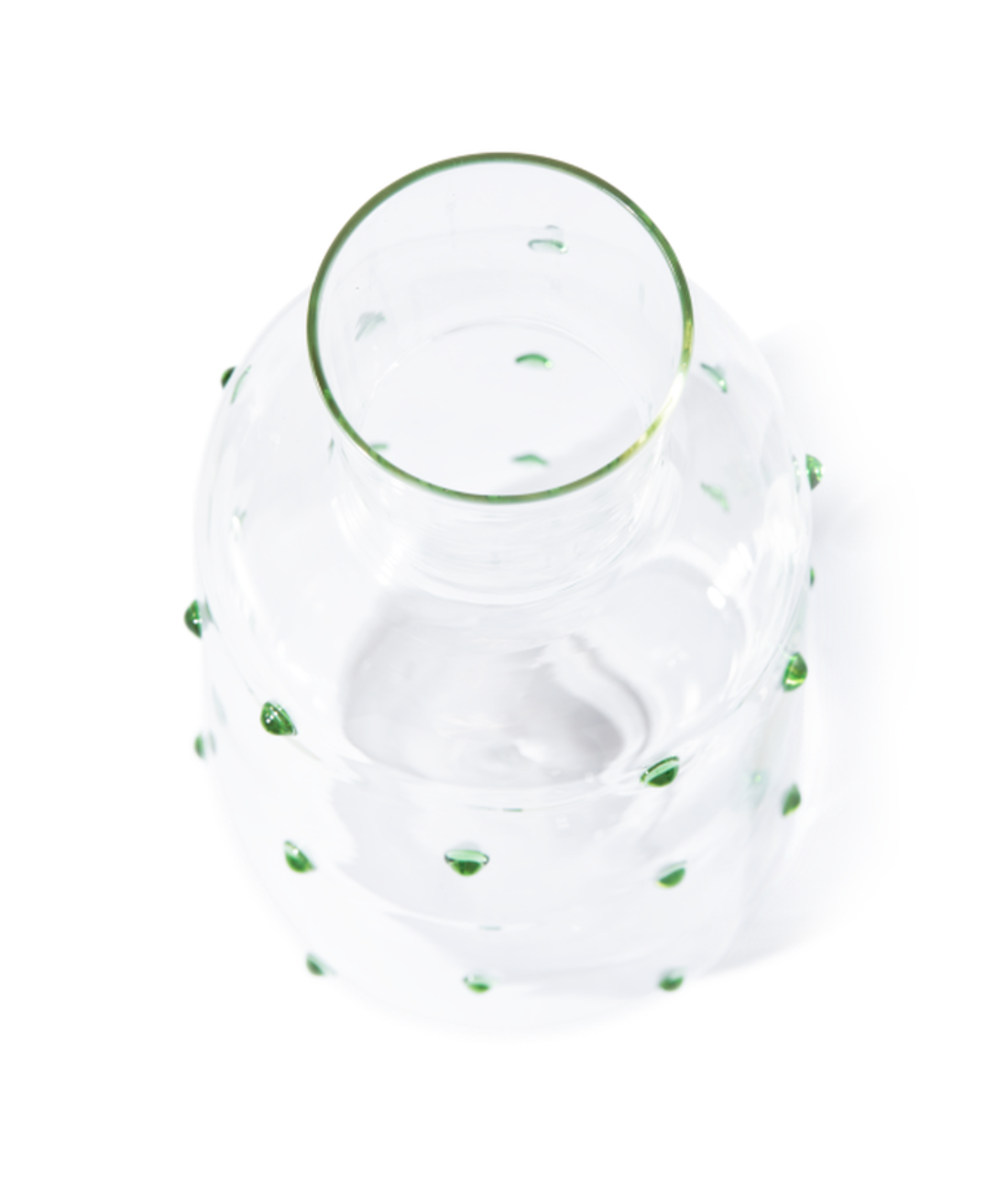 Glazen karaf NOB FAT olijfgroen