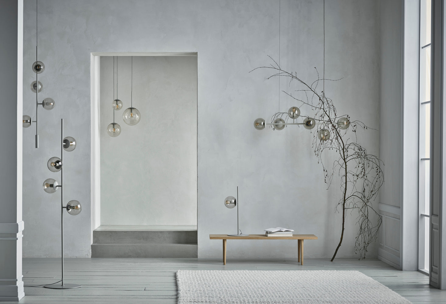 Vloerlamp ORB antiek messing