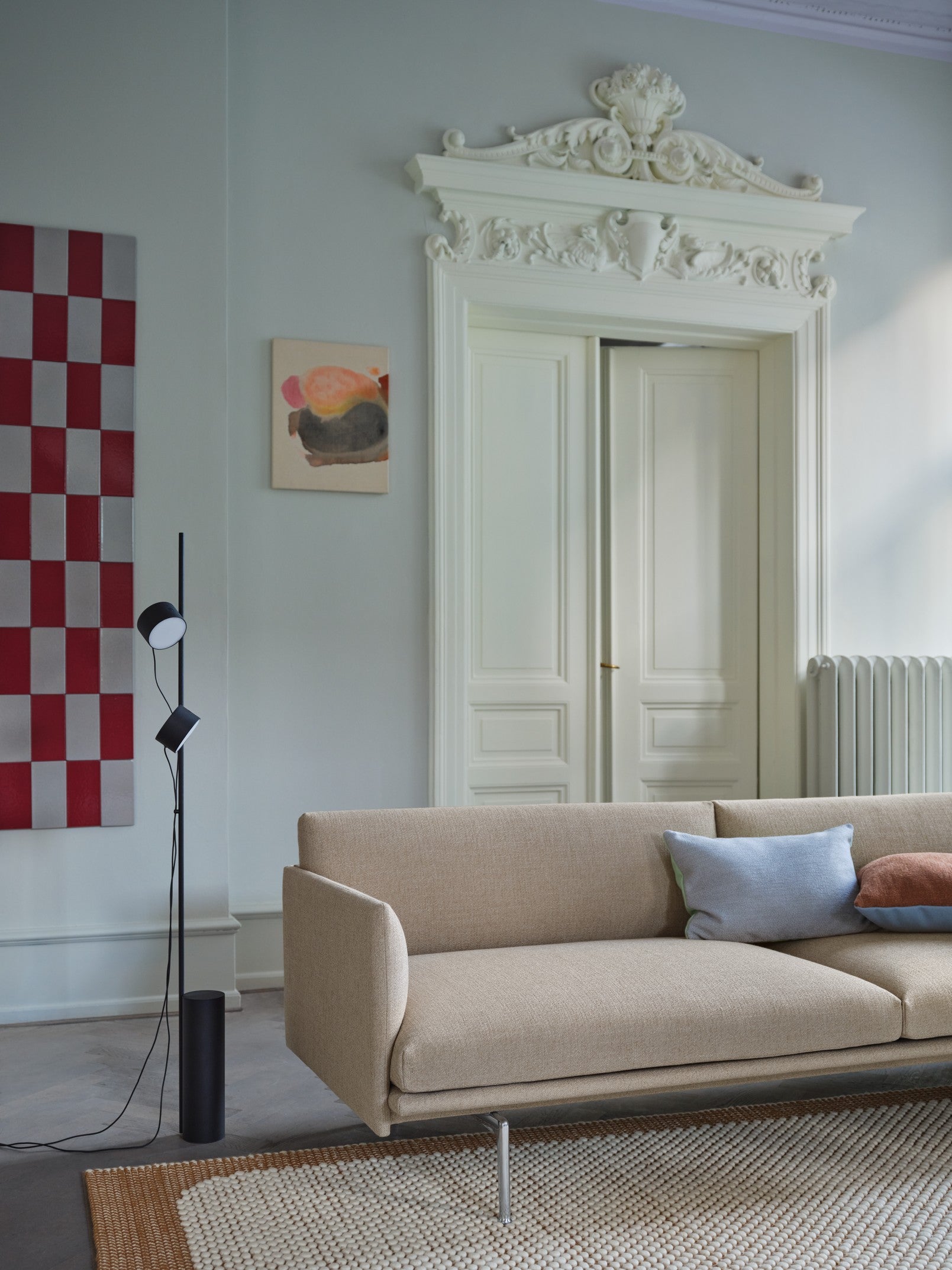 TAPijt PEBBLE oranje met beige