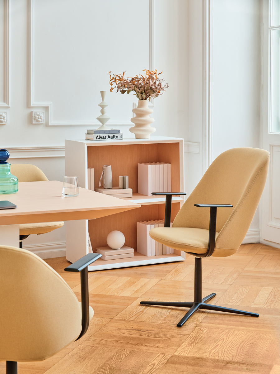 Armchair with a high backrest.