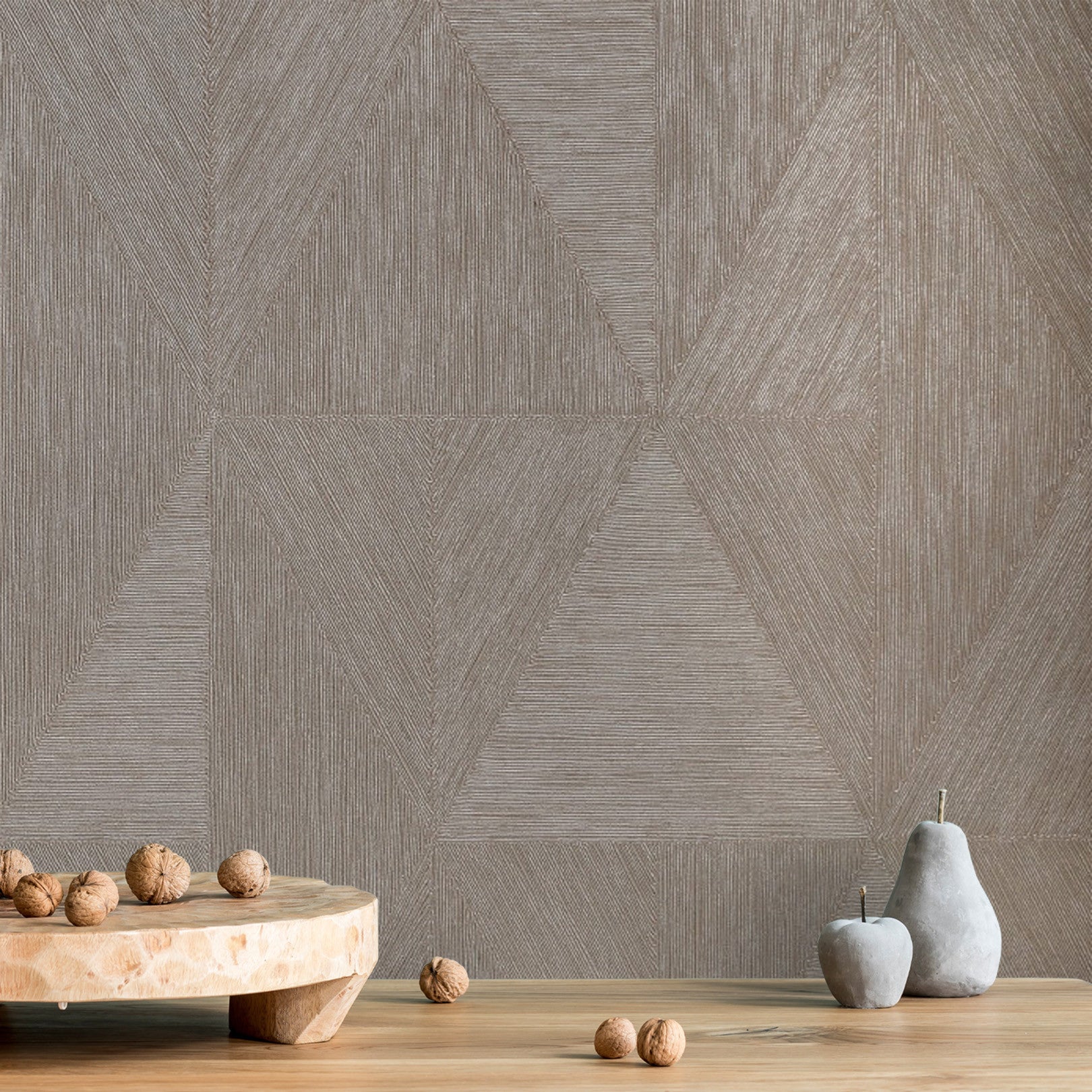 Metallic Wallpaper with Geometric Pattern PARANGON - ARGENT Silver