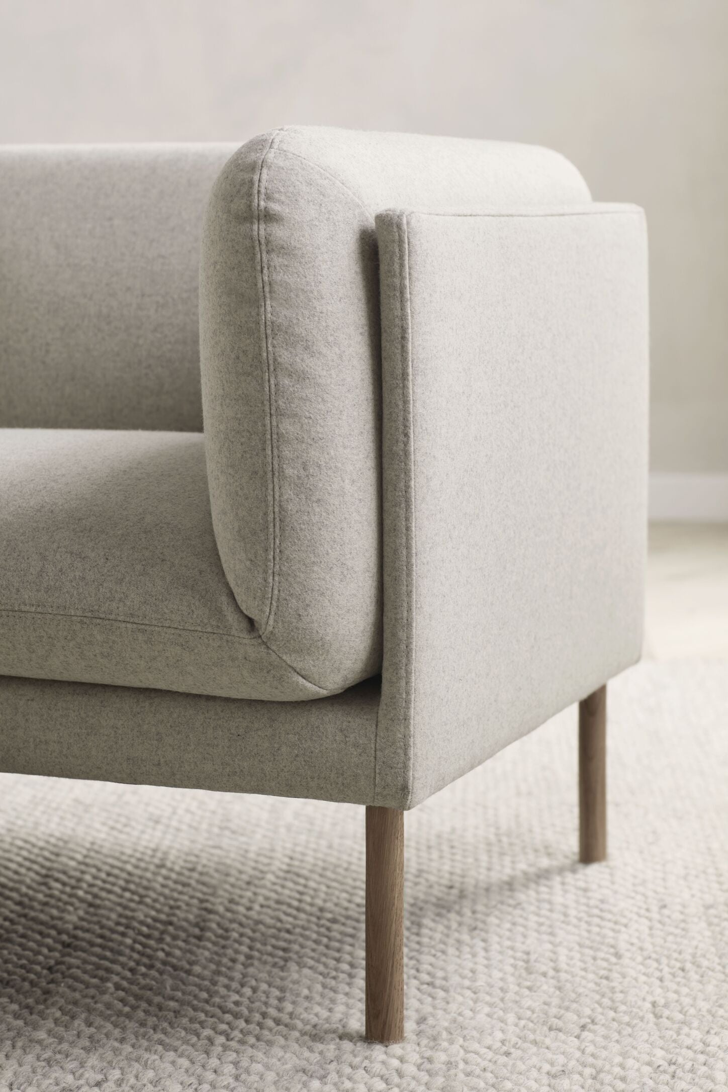 Sofa 3-zits HAYDEN eiken basis