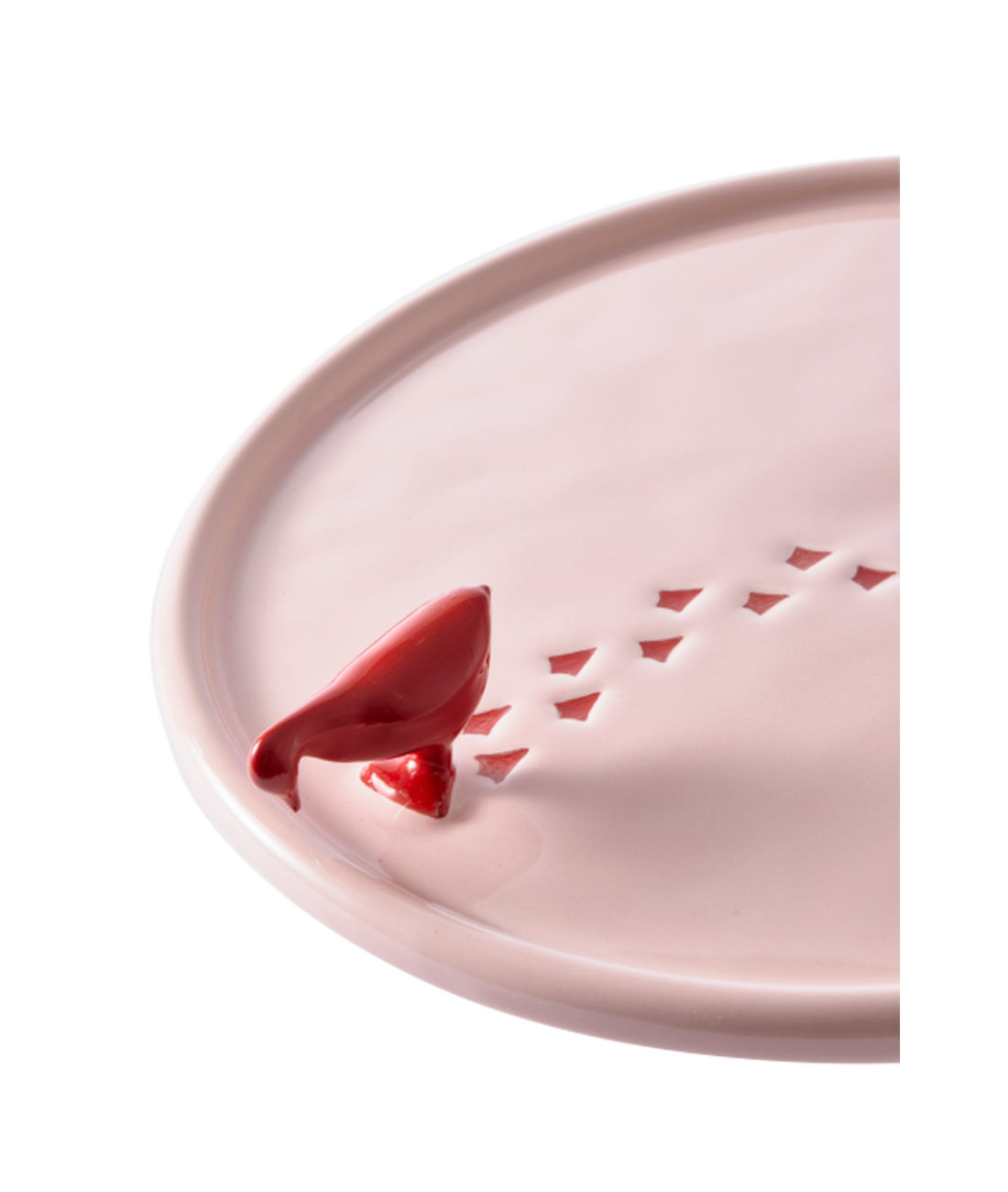 WALKING DUCK hellrosa Tortenständer