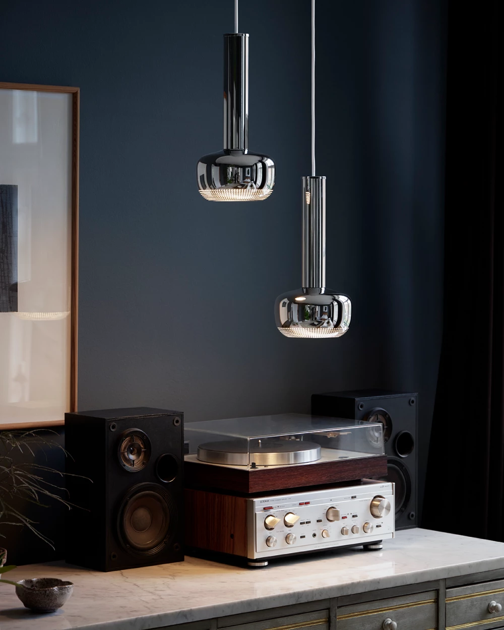 Hanglamp VL 56 verchroomd