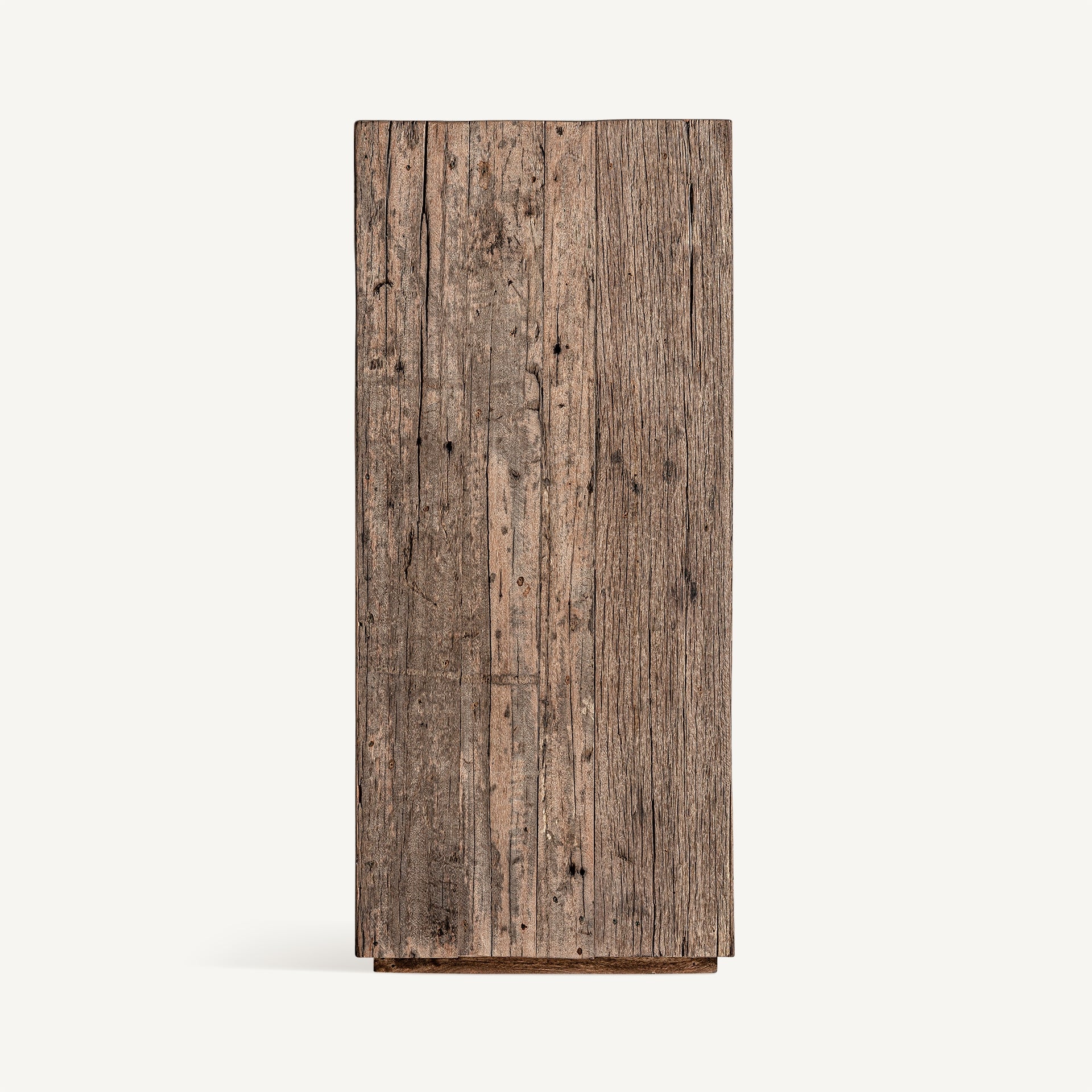 Kolom SAMSUN gerecycled dennenhout met een marmeren blad