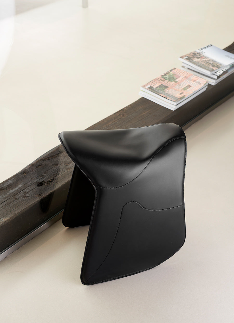 Sitzkissen PEPE schwarze Leder