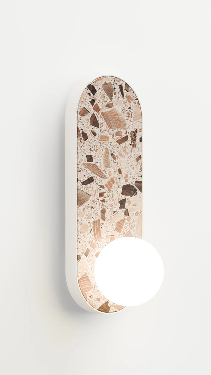 Wandlamp ovaal LEGRA crème