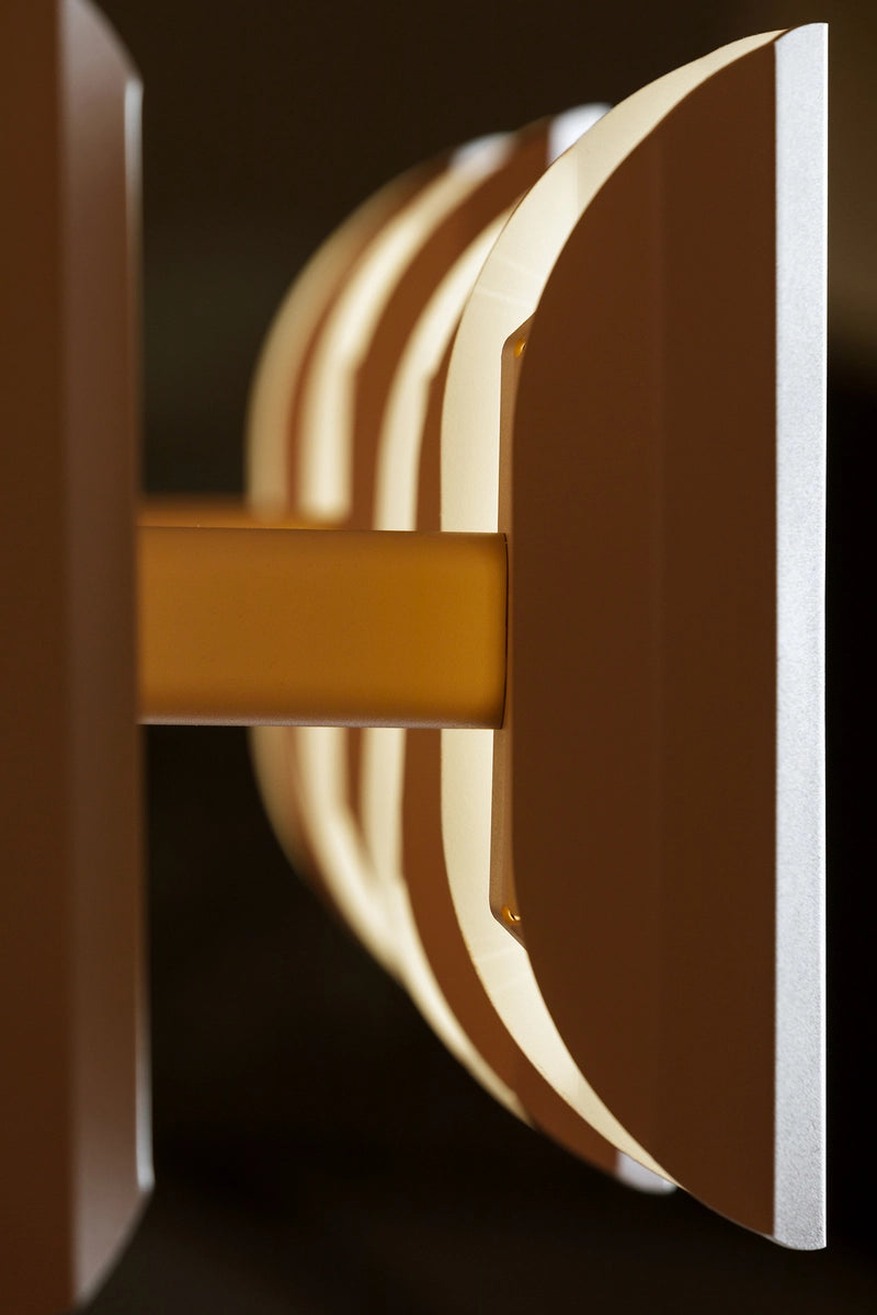 APOLIN multi-armed pendant lamp in broken pink