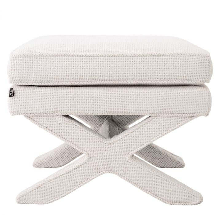 Tabouret CORDOBA gebroken wit