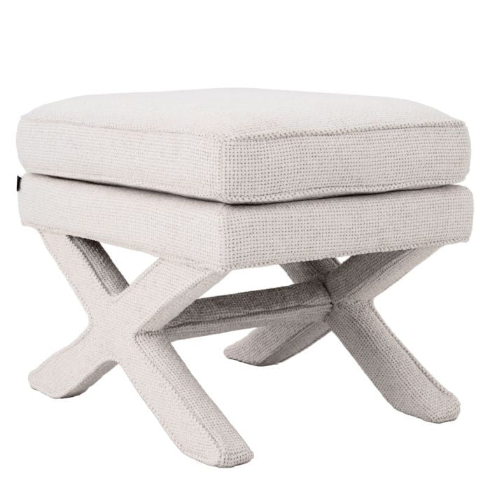 Tabouret CORDOBA gebroken wit