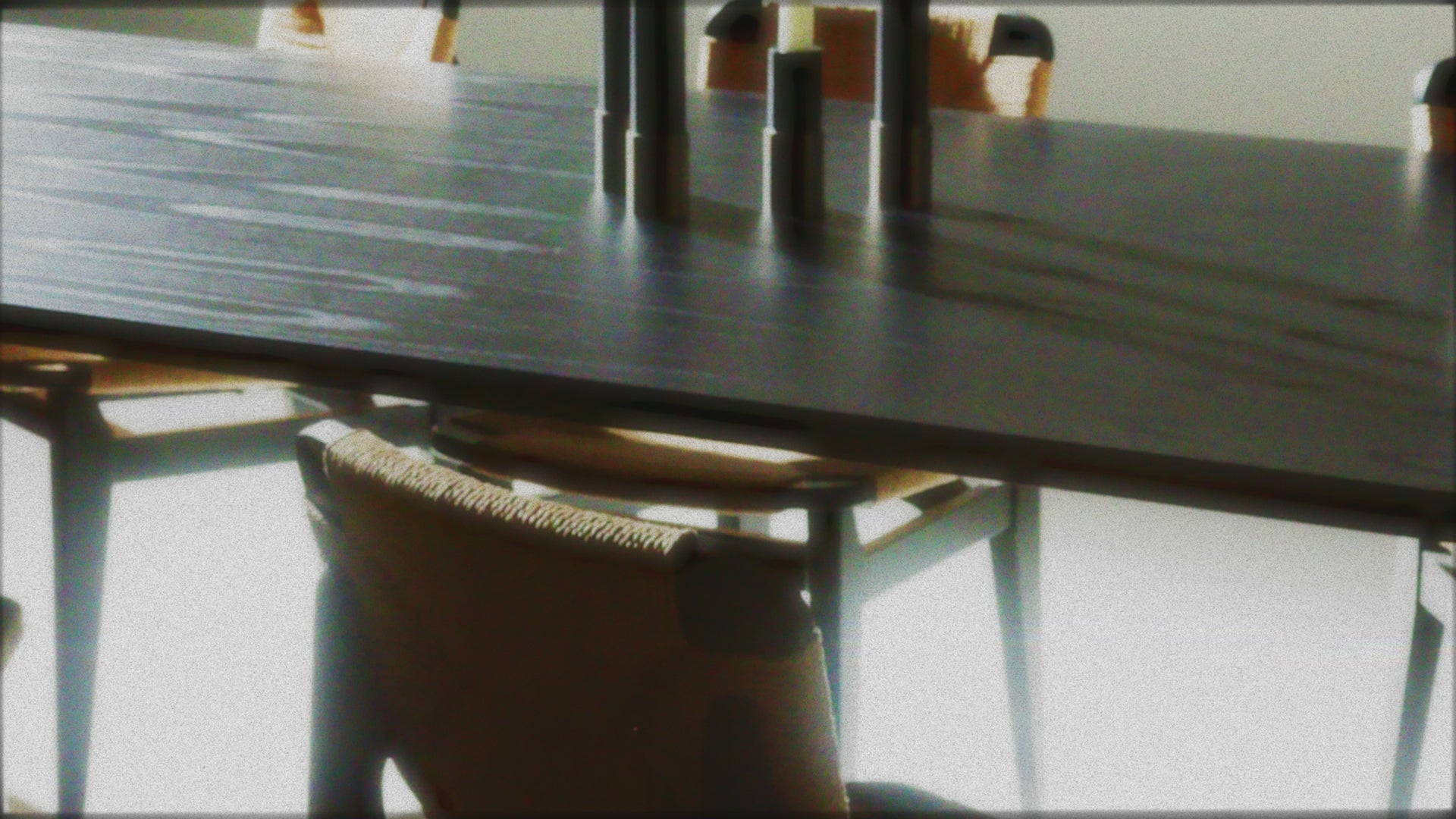 PRIVATE table black ash veneer