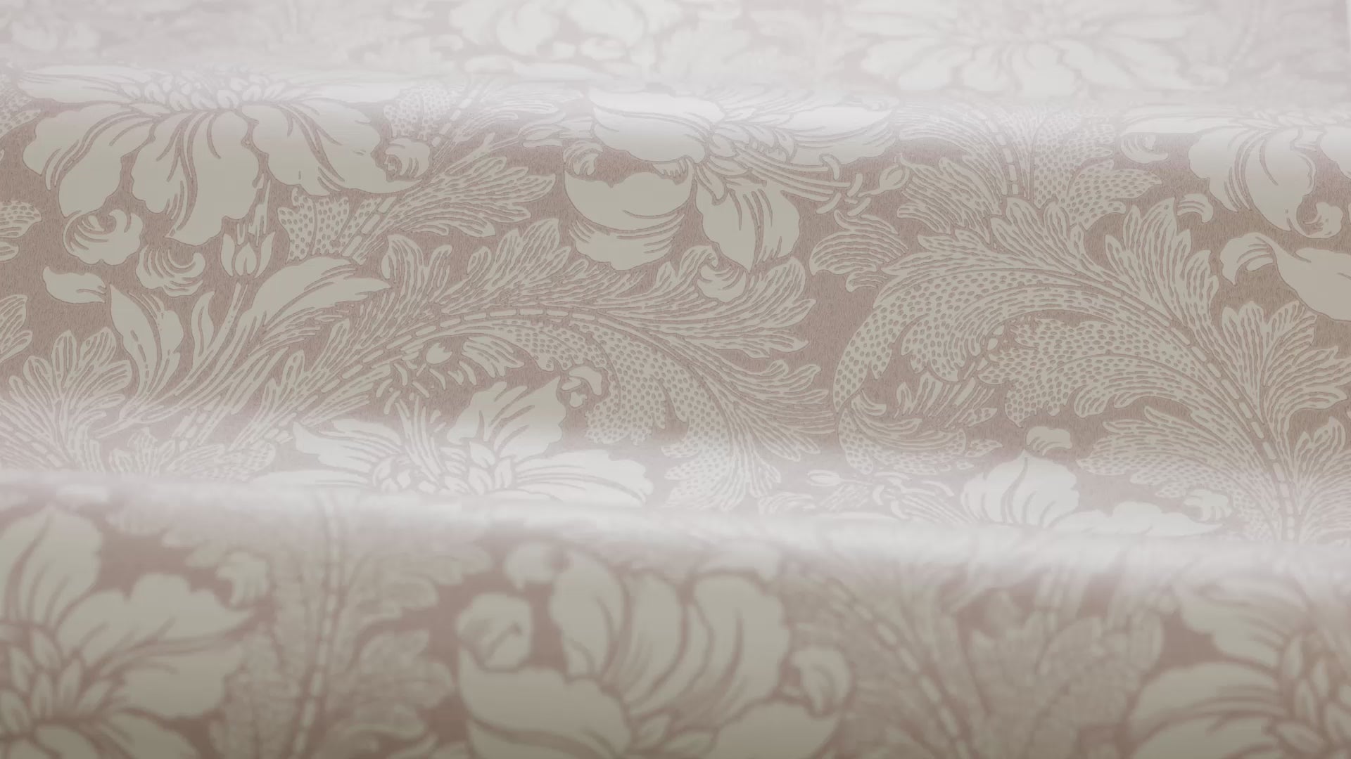 Vliesbehang met plantaal patroon ACANTHUS zalmroze