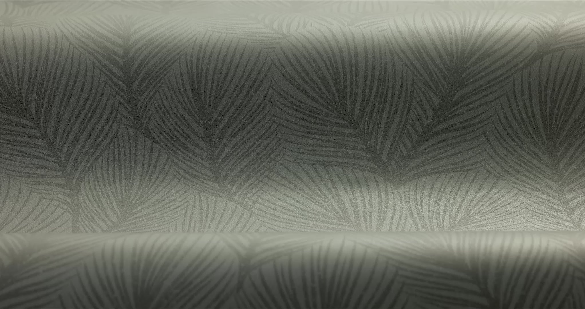 Behang met plantmotief in dennenboom PINE TREE donkergroen