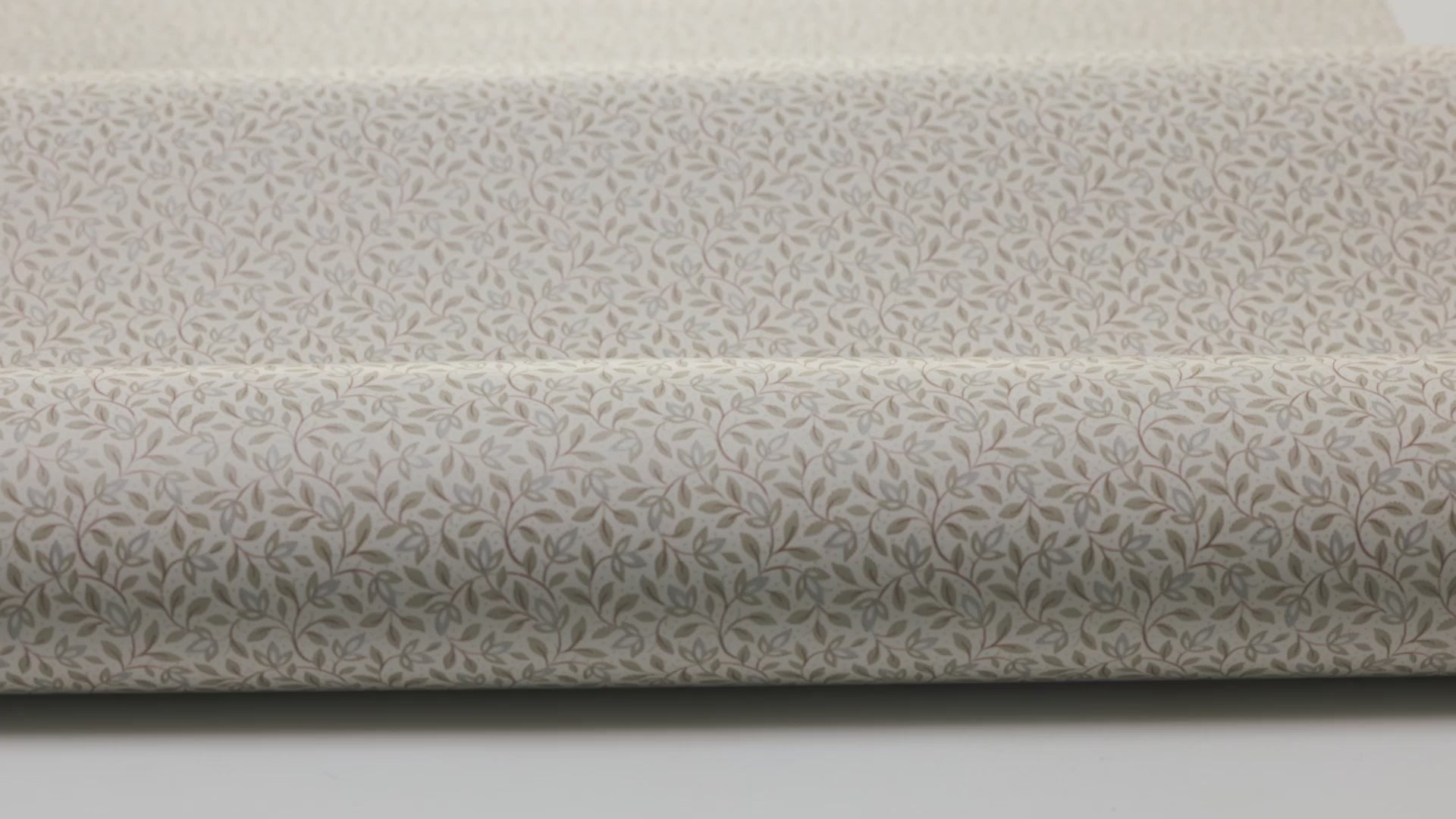 Beige wandtapijt met plantenmotief IDA met wit