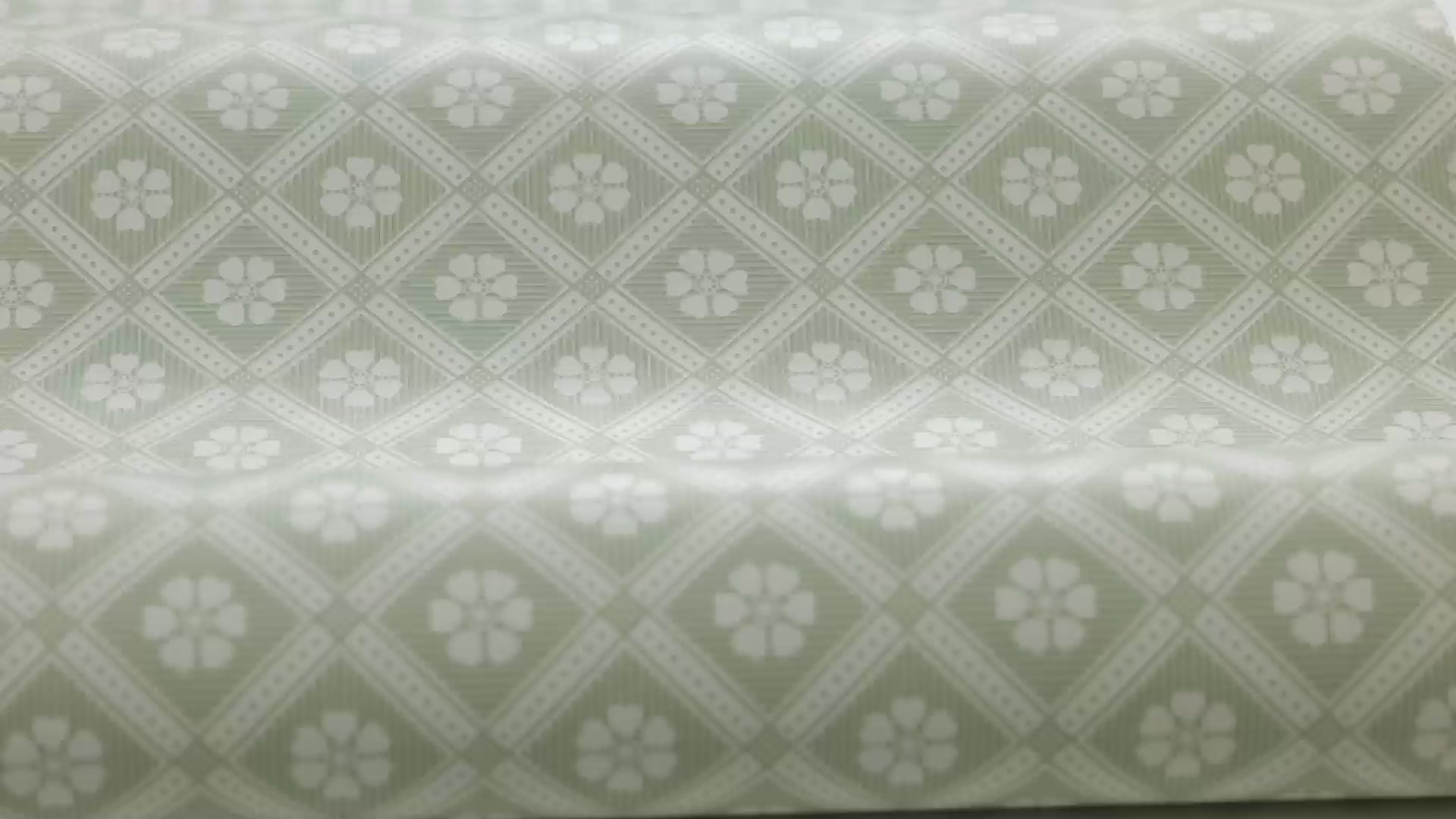 LOVE geometric pattern wallpaper green