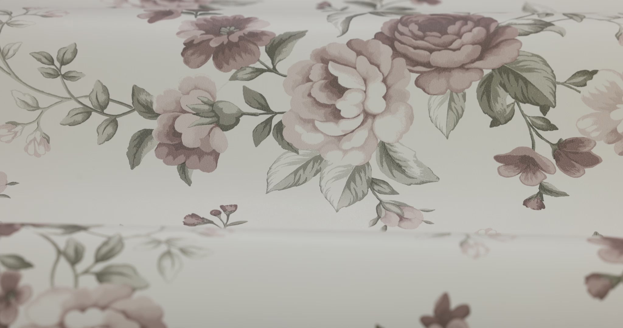 Tapete mit pflanzlichem Blumenmotiv NOMI beige