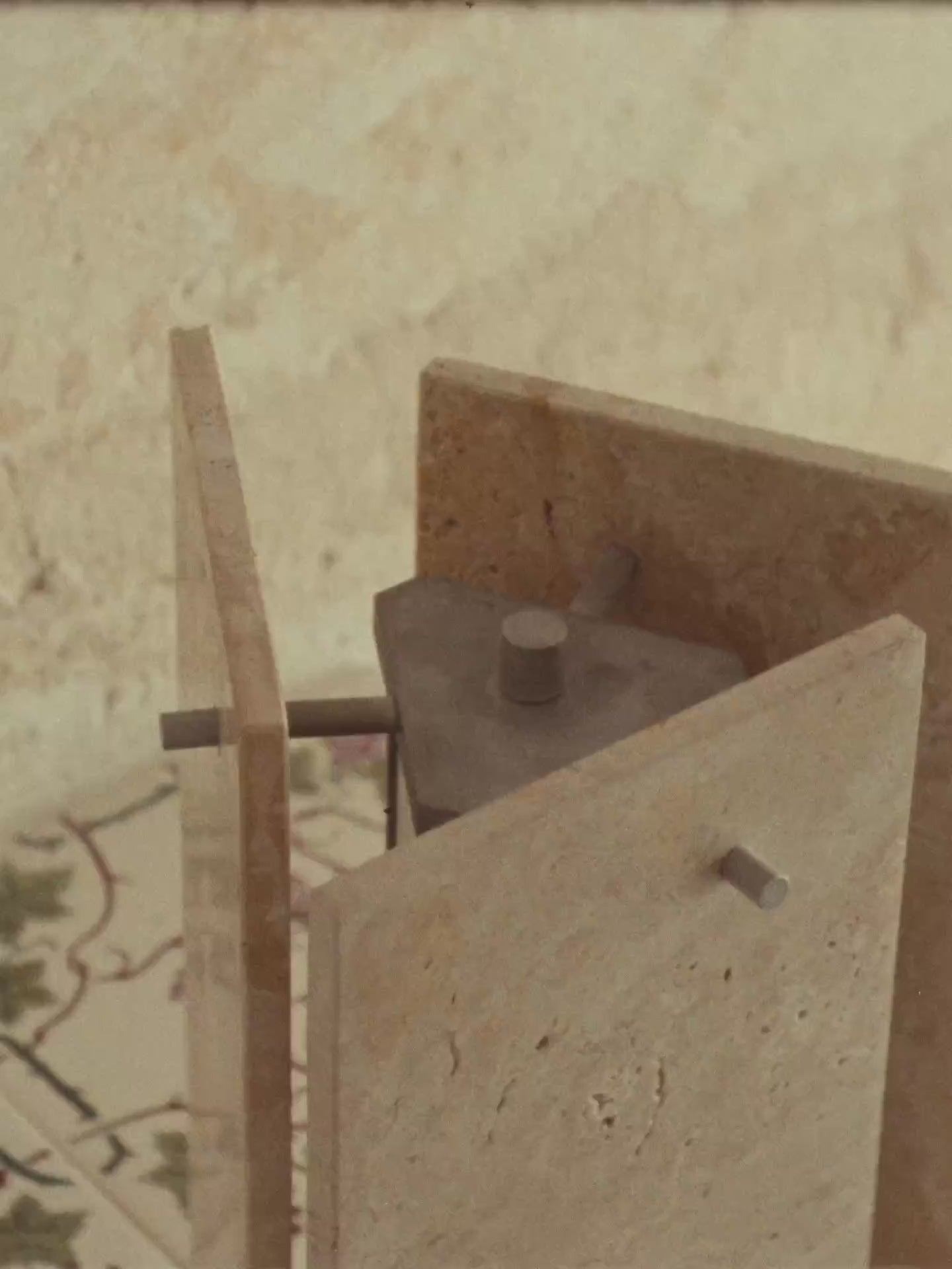 Tischlampe OESTE Travertin