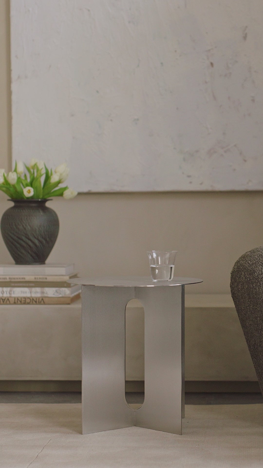 Stolik boczny ANDROGYNE stalowy