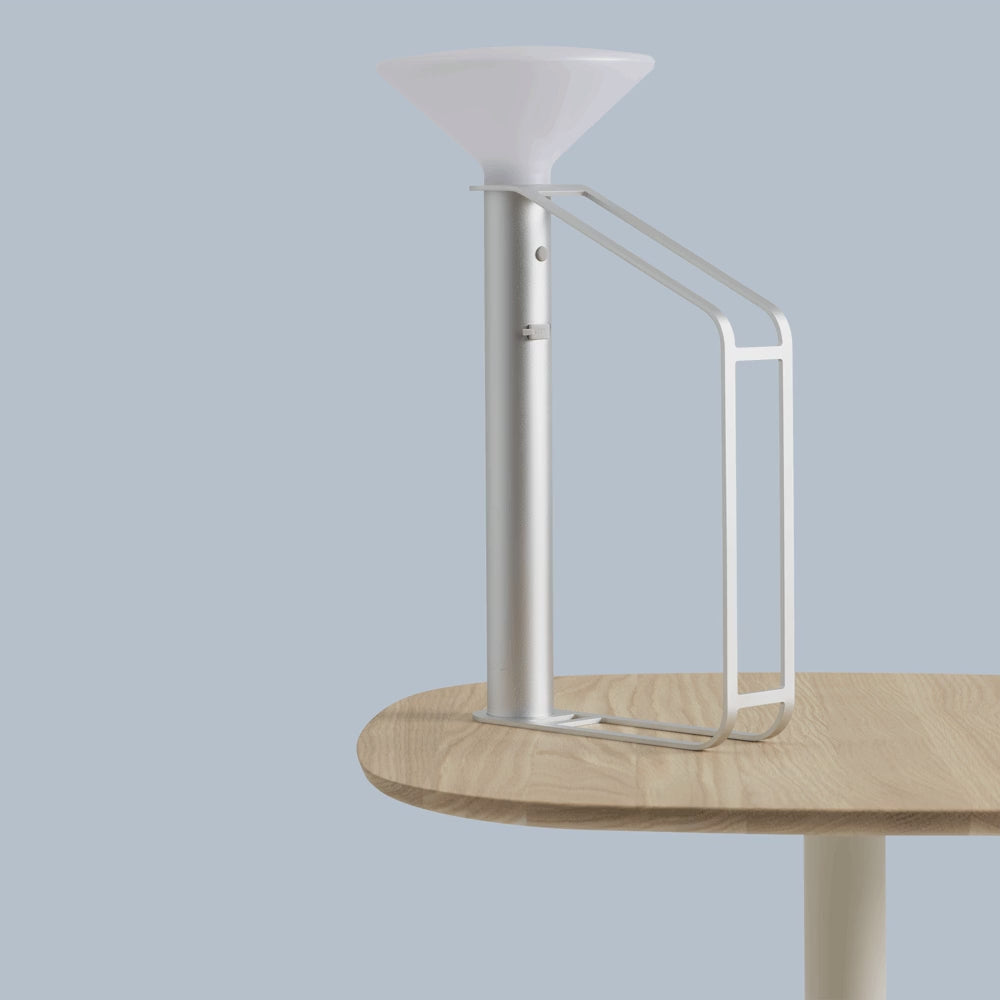 Draagbare buitenlamp PITON zilver