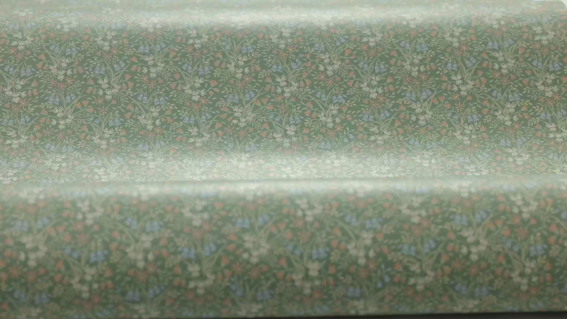 Tapete mit pflanzlichem Blumenmotiv BELLA grün