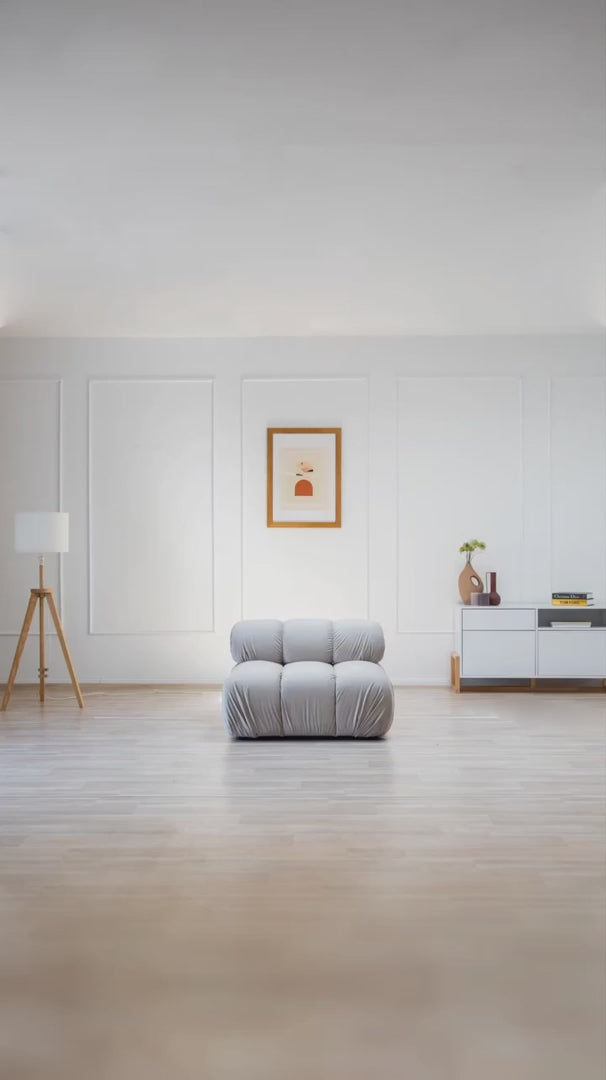 Sofa van fluweel 2-zits TROPEA robijnrood