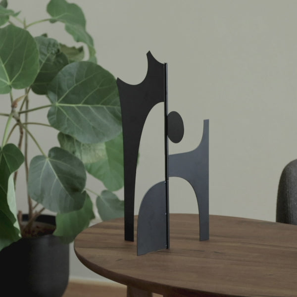 KONTURSTÜCK Dekoration schwarz 