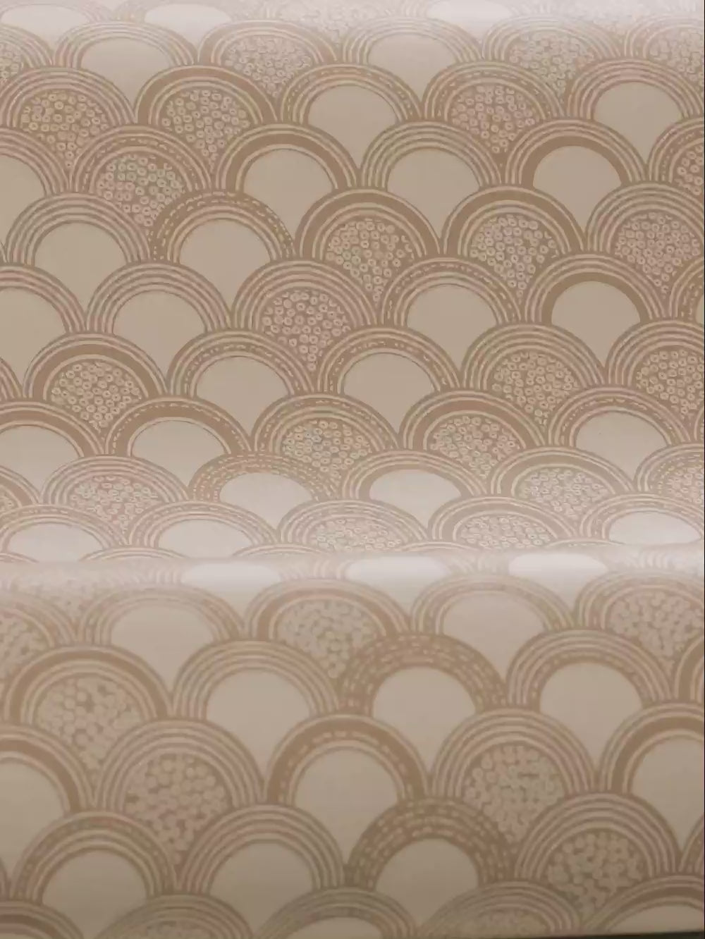 Geometric Arch Pattern Wallpaper BIRGIT Gold