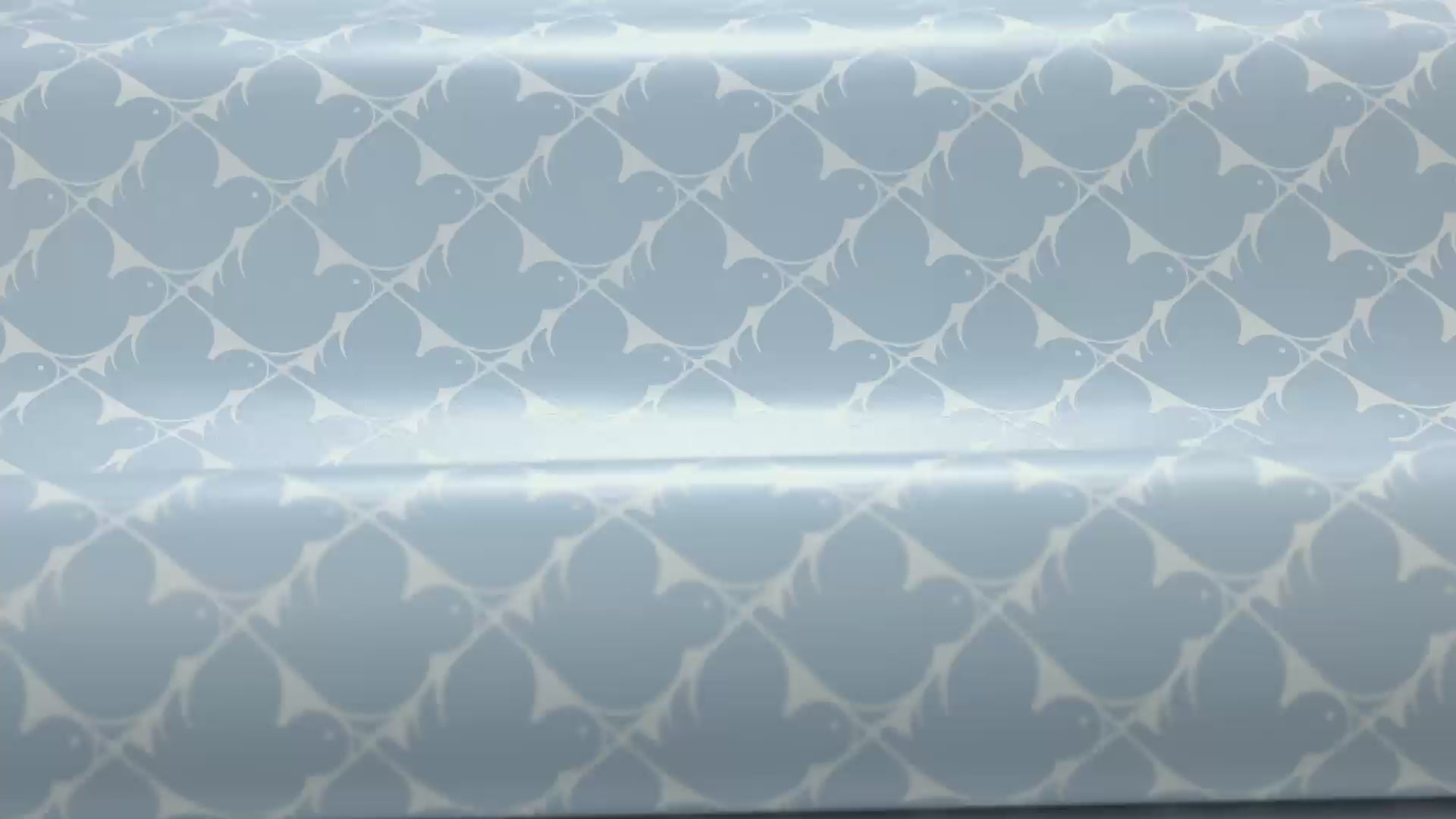 PIPPI Blue and White Geometric Pattern Wallpaper