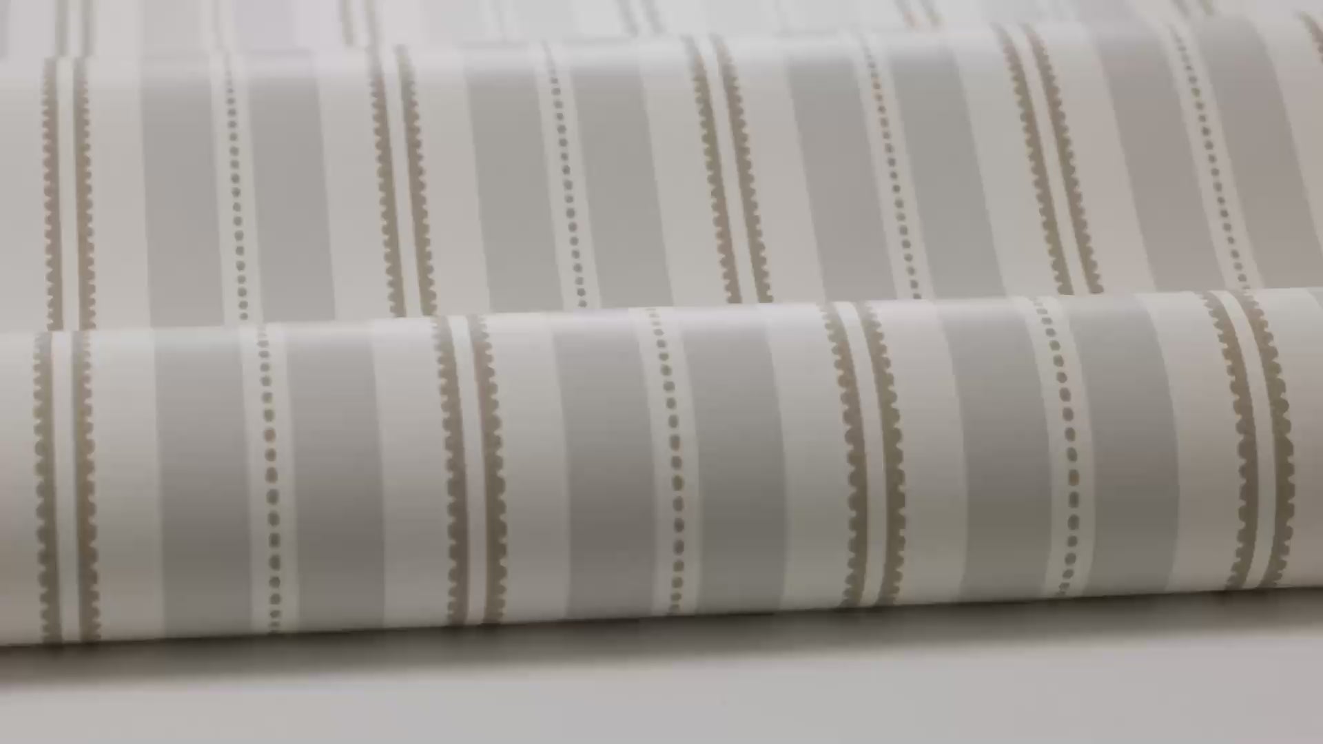 HEDDA Beige and Brown Striped Wallpaper