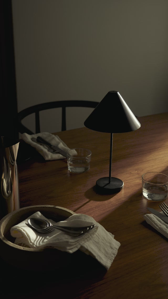 Draagbare lamp BROLLY zwart