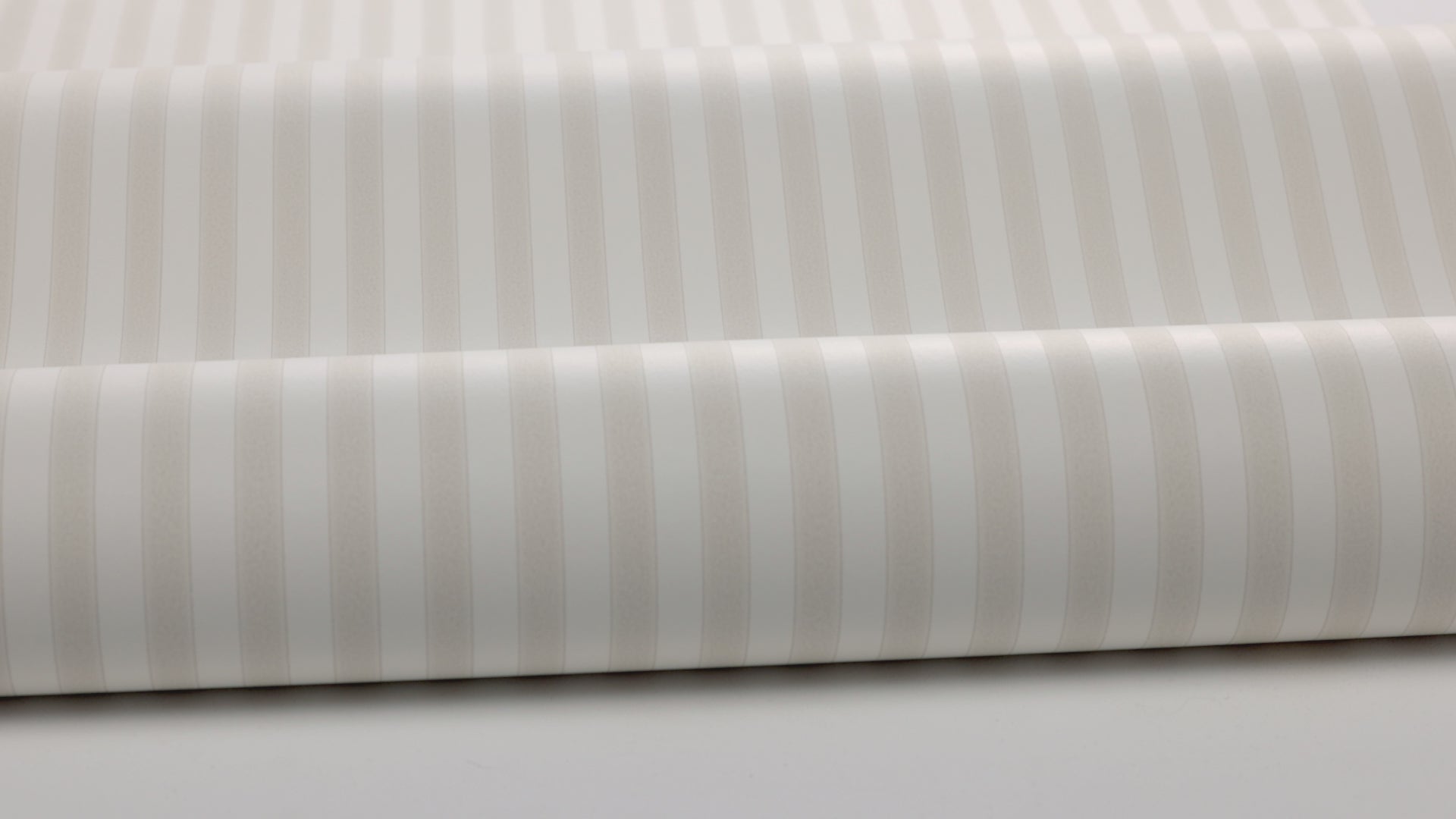 MÖLLE STRIPE Beige and White Striped Wallpaper