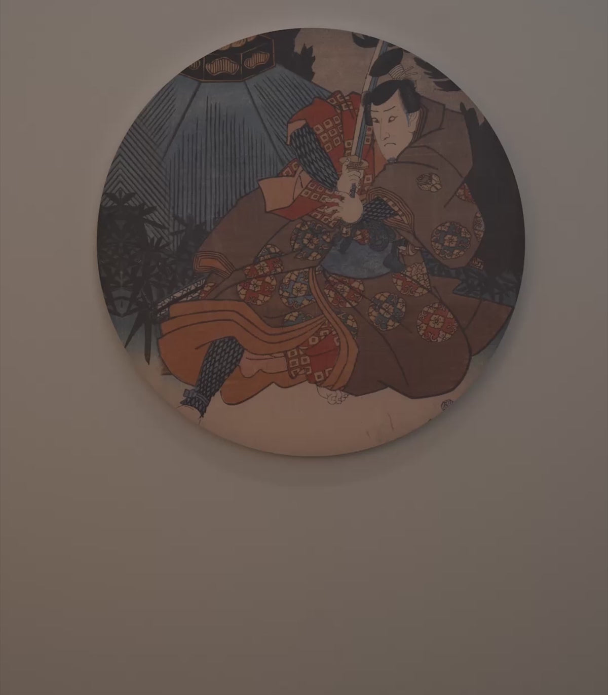 Wandlamp DOTS LIGHTING - WARRIOR ETHOS beige met blauw