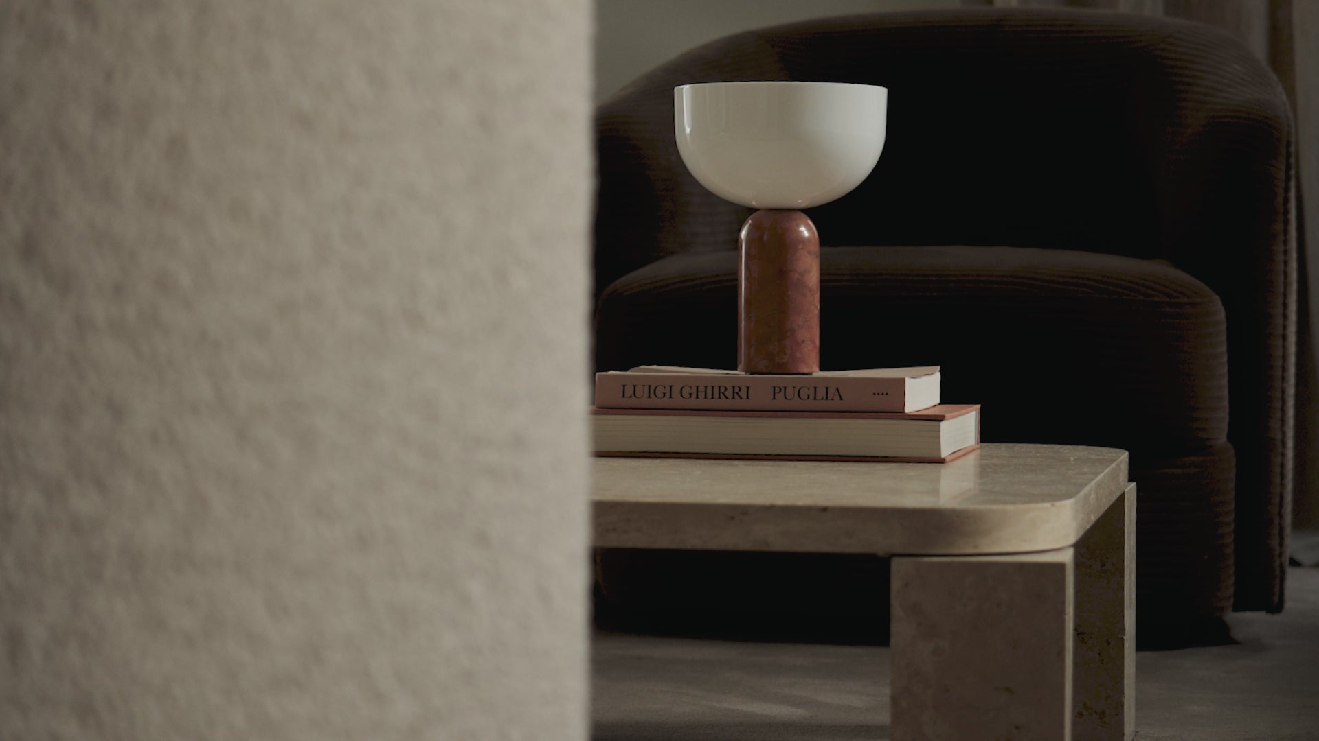 Portable lamp KIZU brick marble