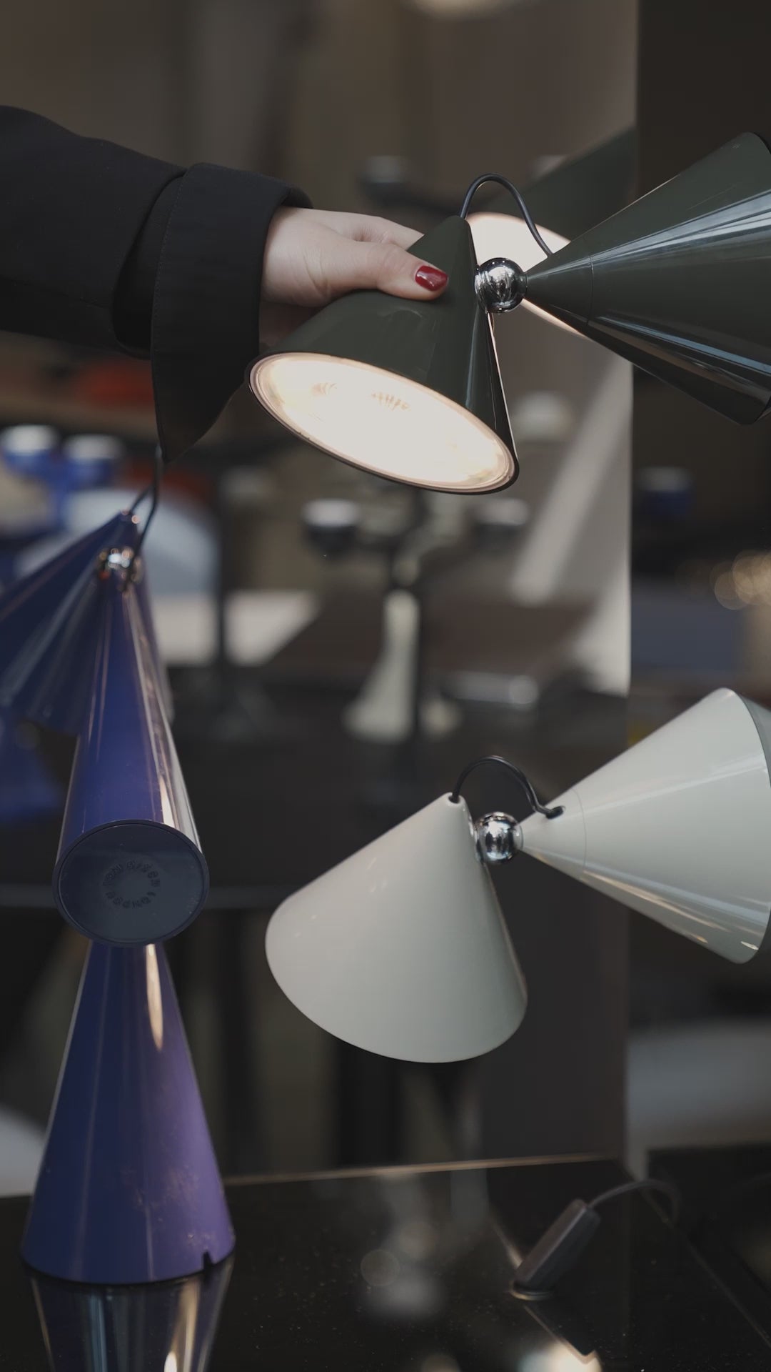 Tischlampe POSE silber