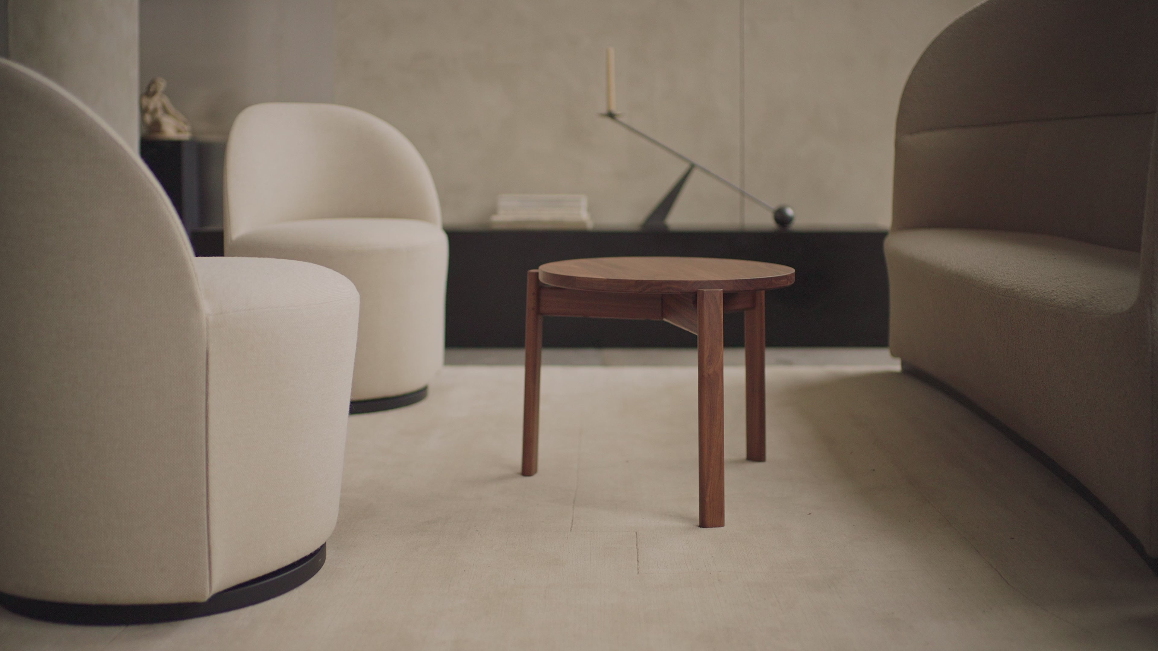 Koffietafel PASSAGE notenhout