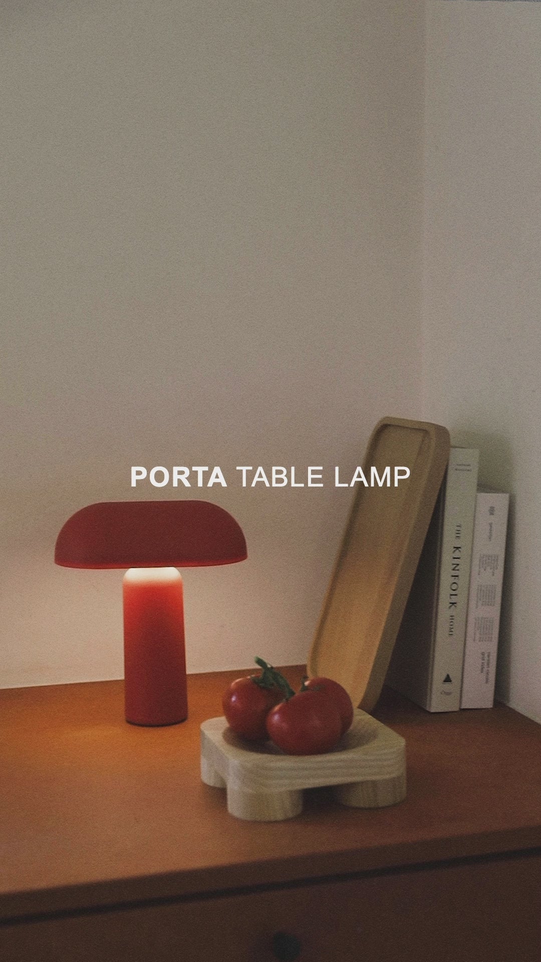 PORTA tragbare Lampe rot