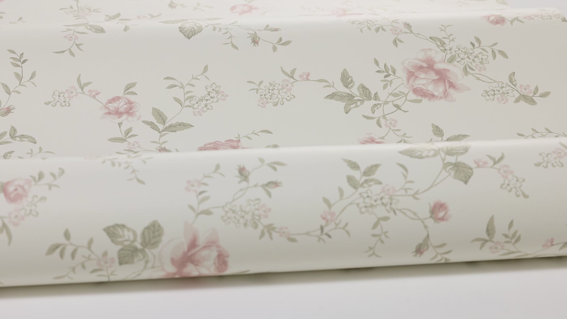 Tapete mit Pflanzenmotiv ROSE GARDEN weiß