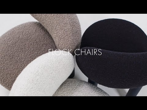 FLOCK CS2 stoel gestoffeerd met houten basis