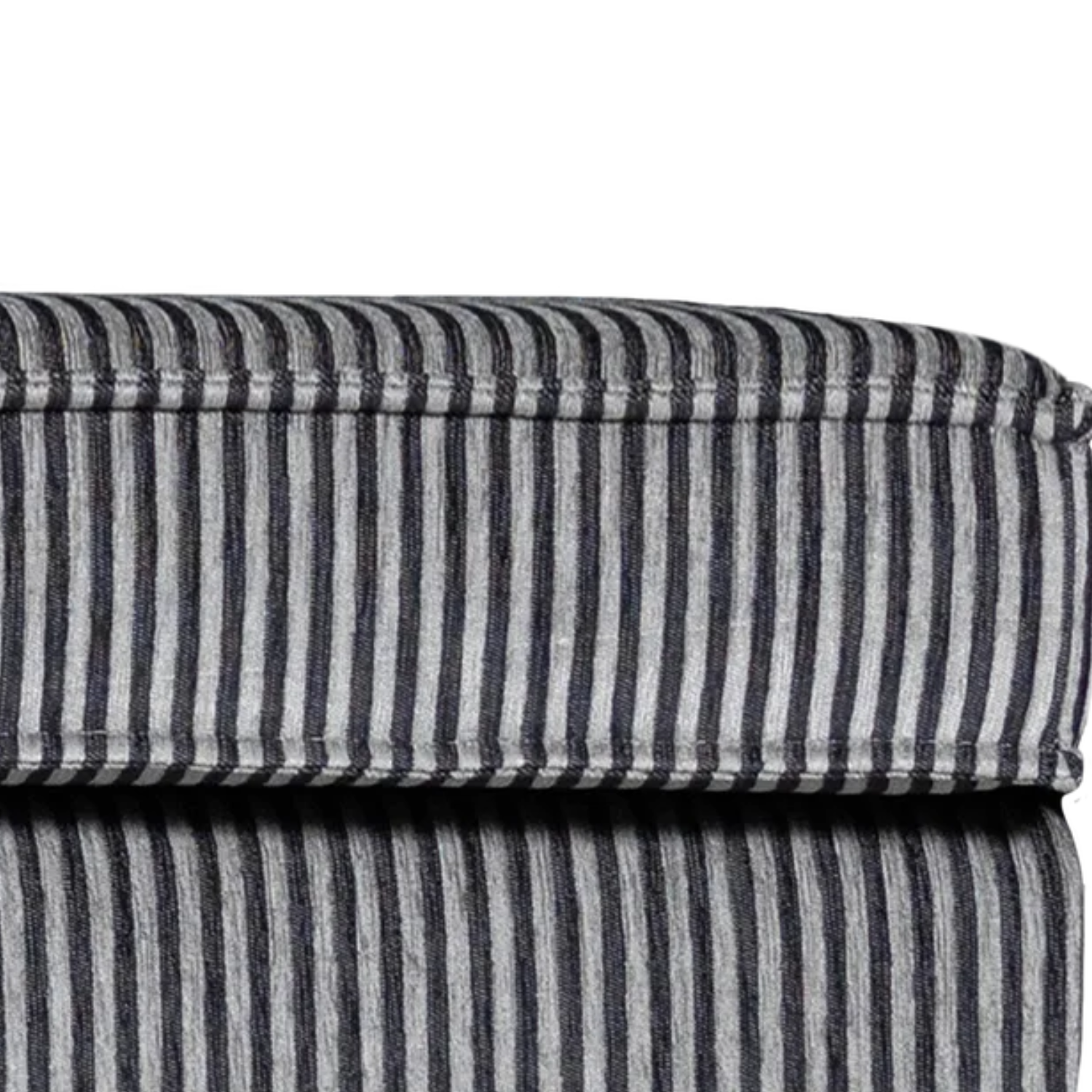 Black and white rodeo footrest with stripes