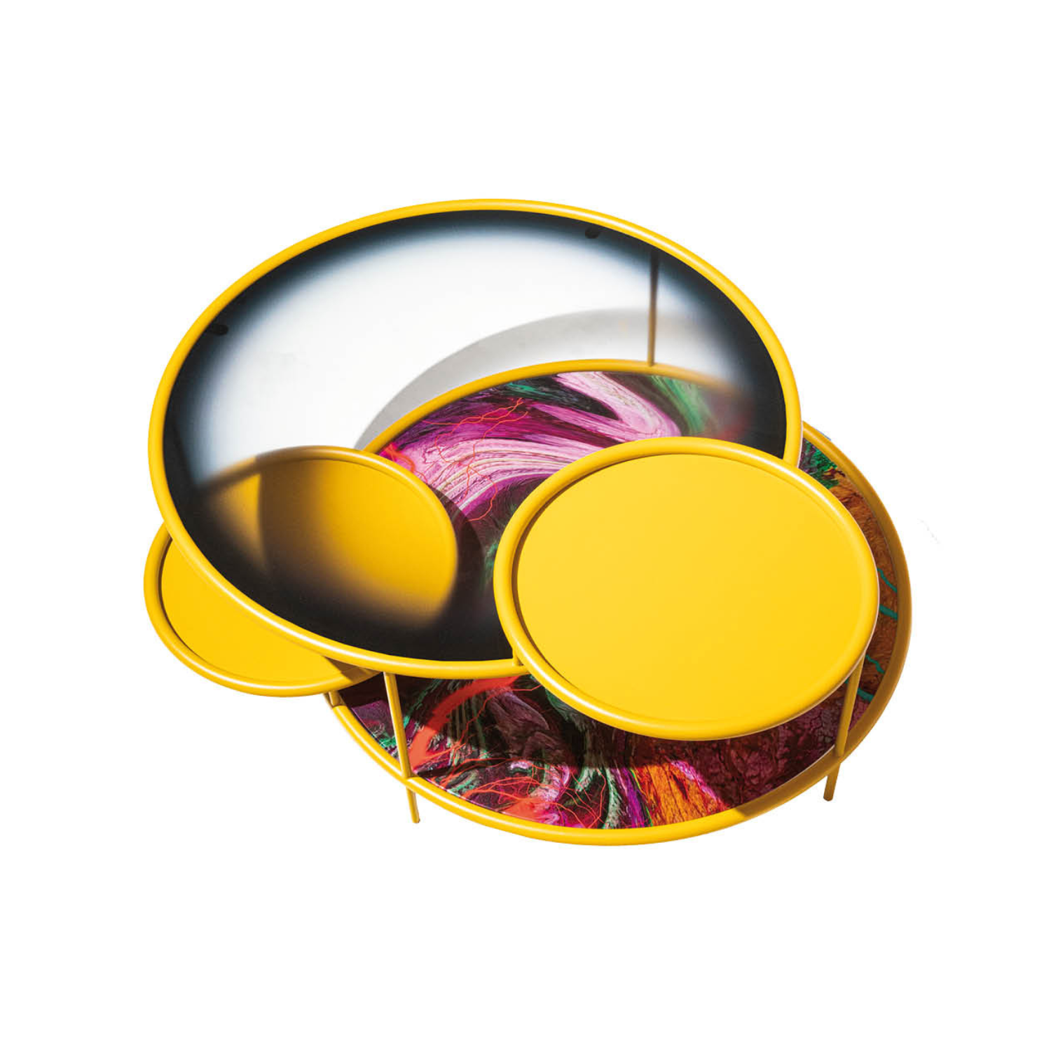 SANGAKU koffietafel gekleurd glas