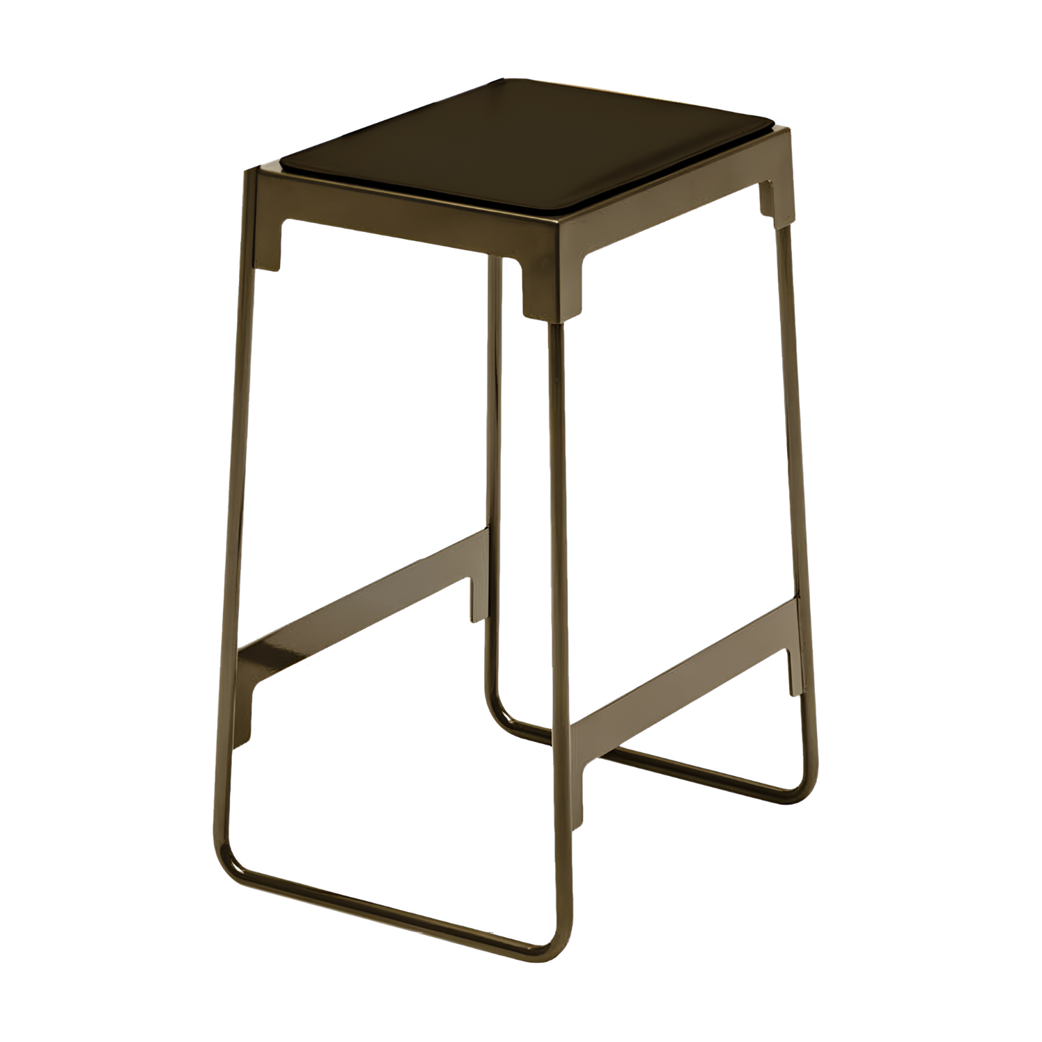 Houten kruk MINGX bruin