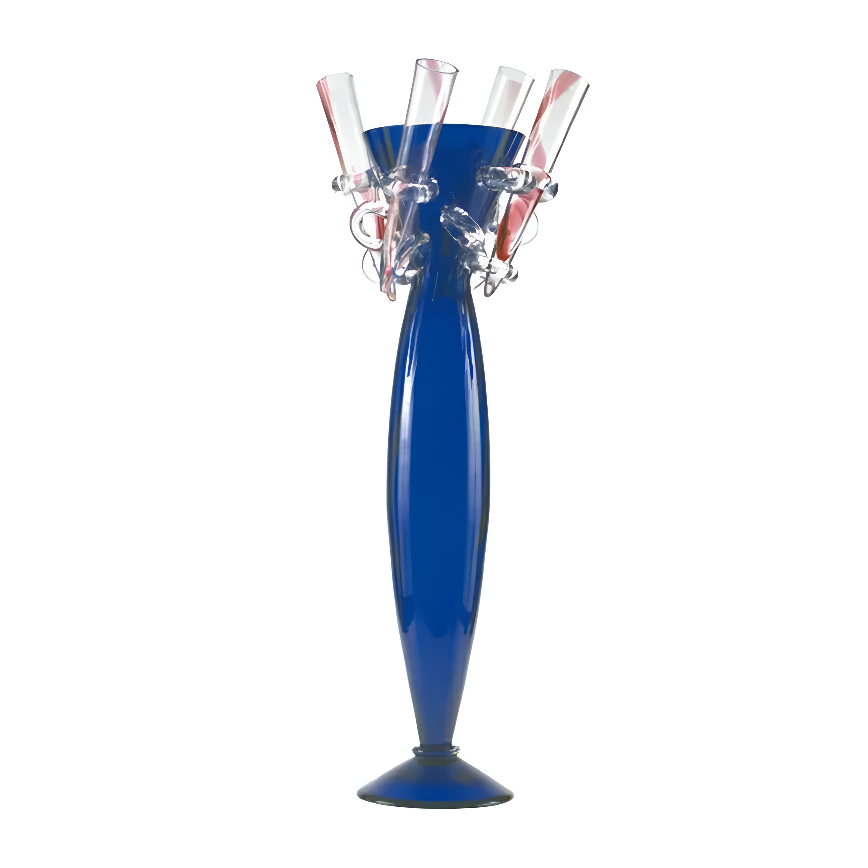 Amarillide vase blue inflatable glass