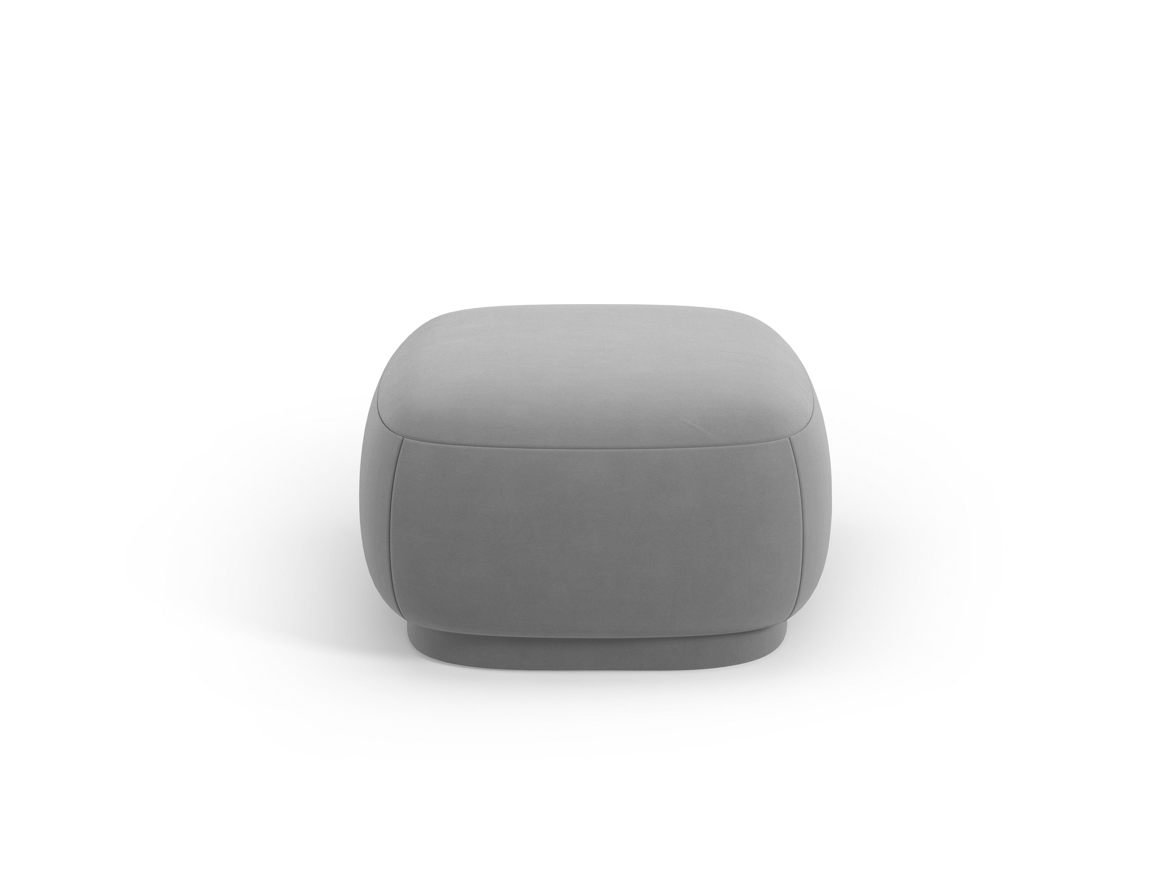 Puf aksamitny CAMDEN szary Cosmopolitan Design    Eye on Design