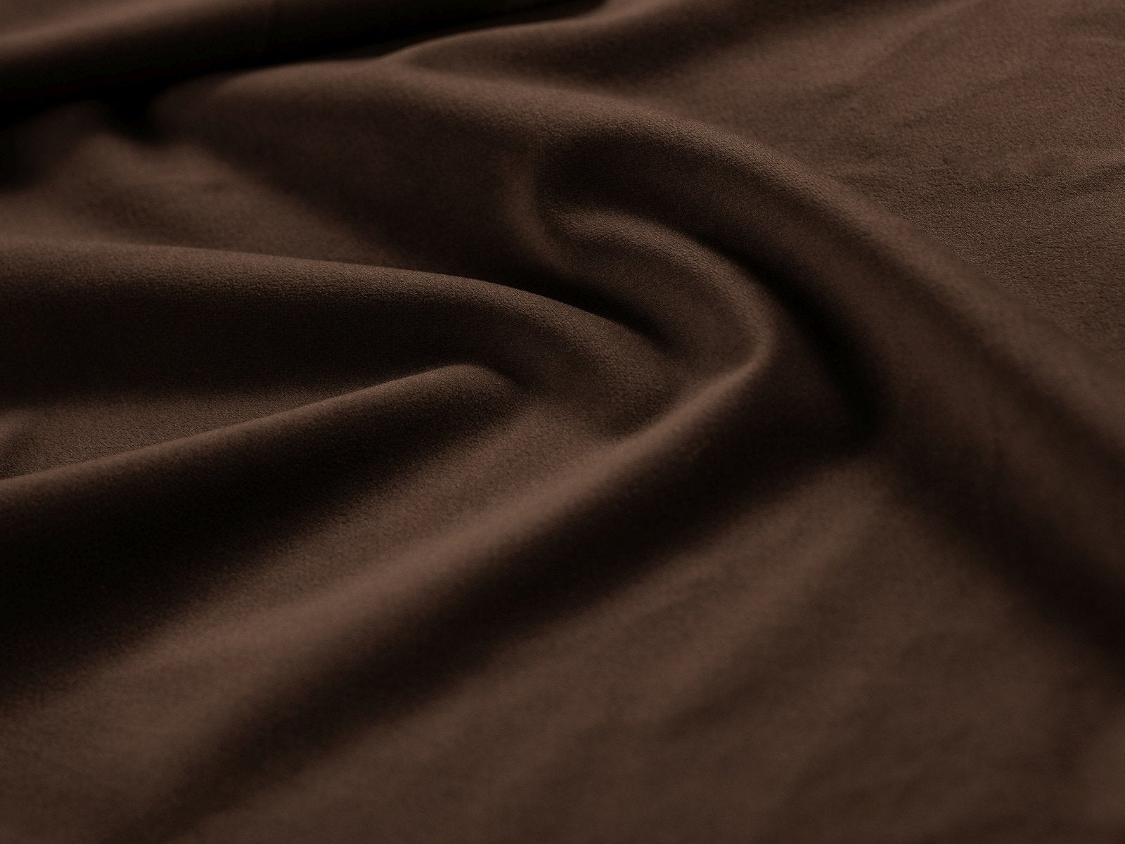 Fluwelen poef GEORGIA chocolade