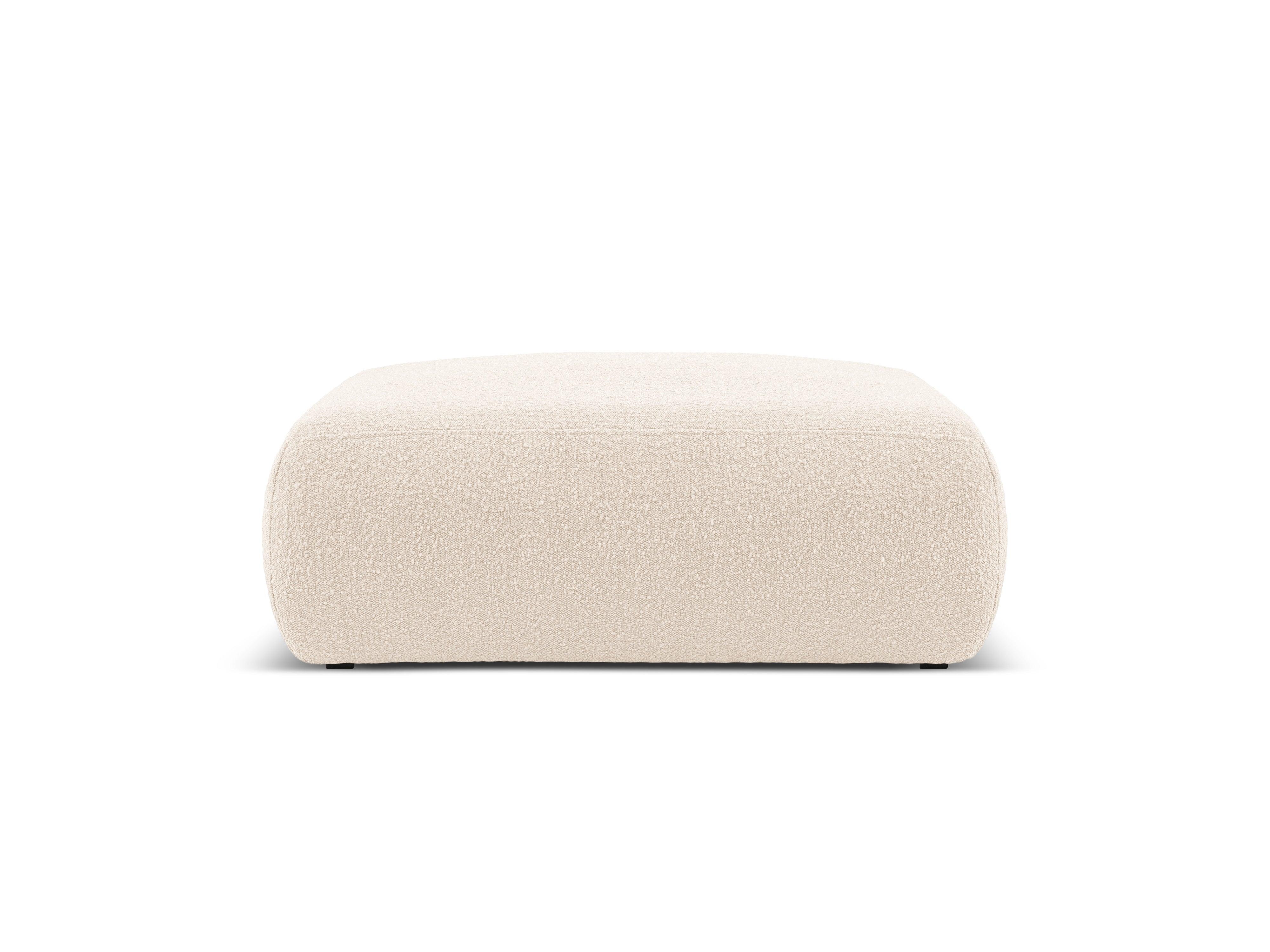 Puf w tkaninie boucle XL LOLA beżowy Windsor & Co    Eye on Design