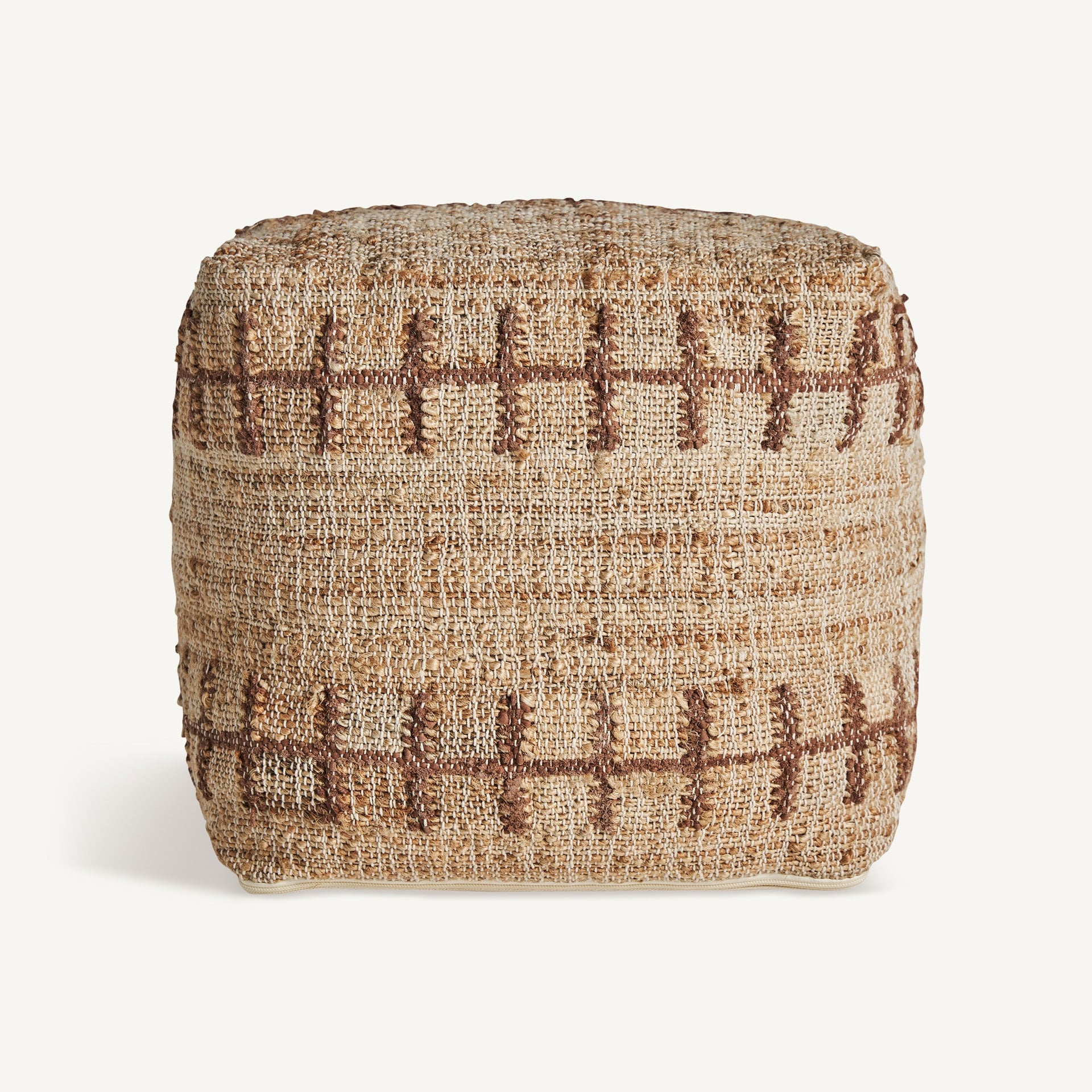 Puff MITTET beige mit braun