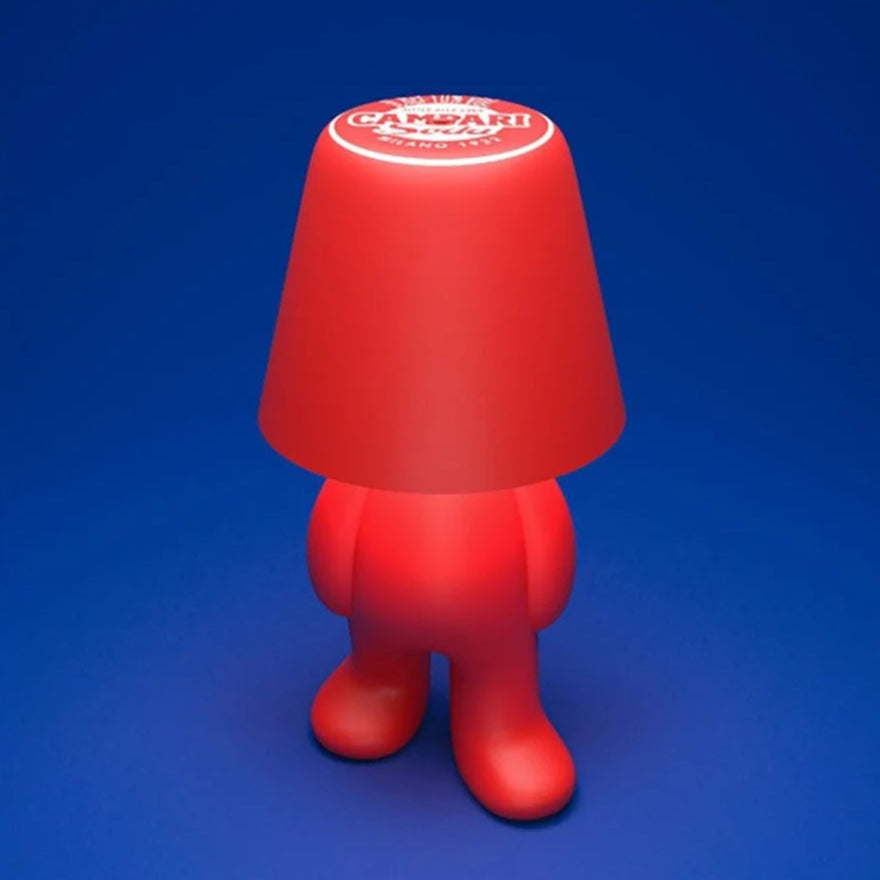 Draagbare lamp SWEET BROTHERS TOM - CAMPARI rood