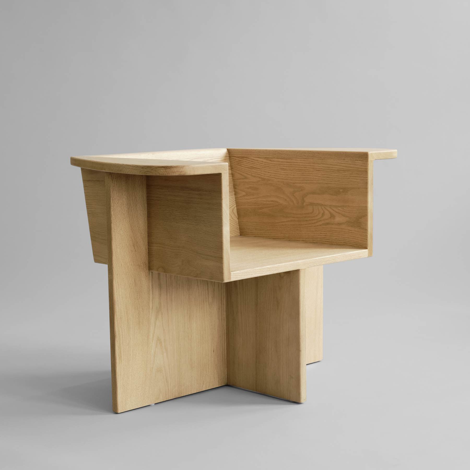 Eiken fauteuil BRUTUS