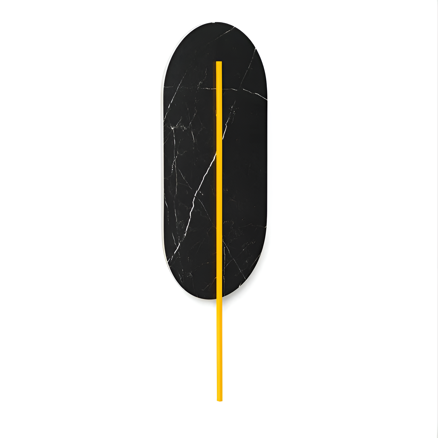 ROKKE STONE schwarze gesinterte Quarz-Wandleuchte